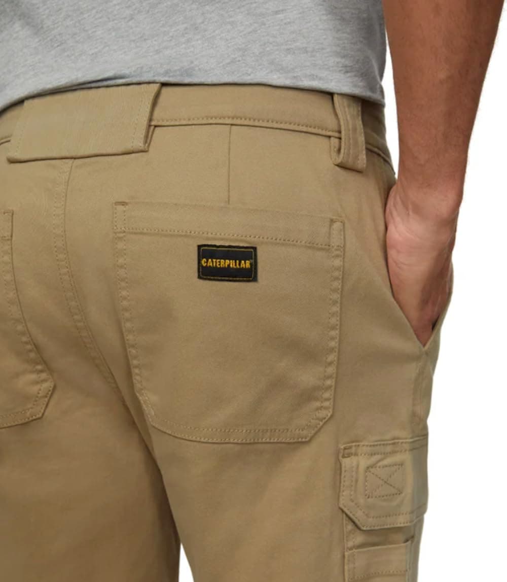 CAT Caterpillar Workwear Men's Cargo Flex Shorts (US, Numeric, 34, Regular, Regular, Tan) thumbnail 3