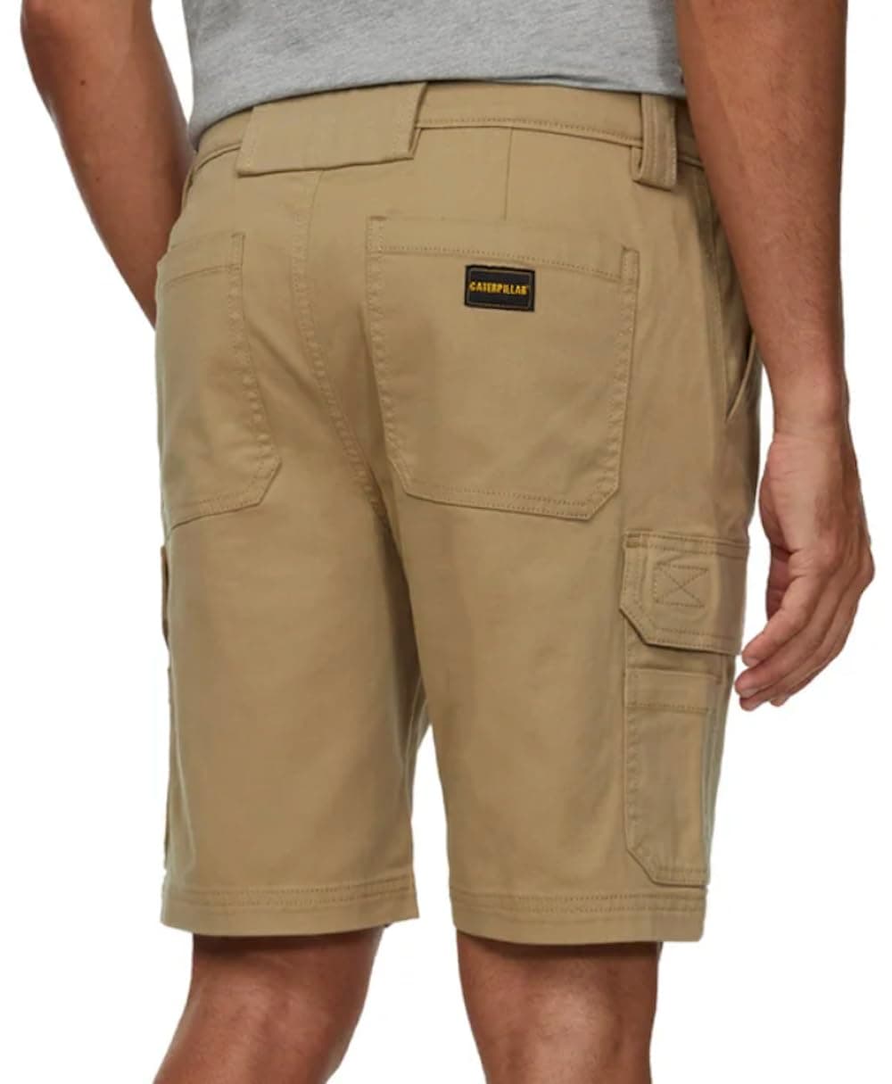 CAT Caterpillar Workwear Men's Cargo Flex Shorts (US, Numeric, 34, Regular, Regular, Tan) thumbnail 4