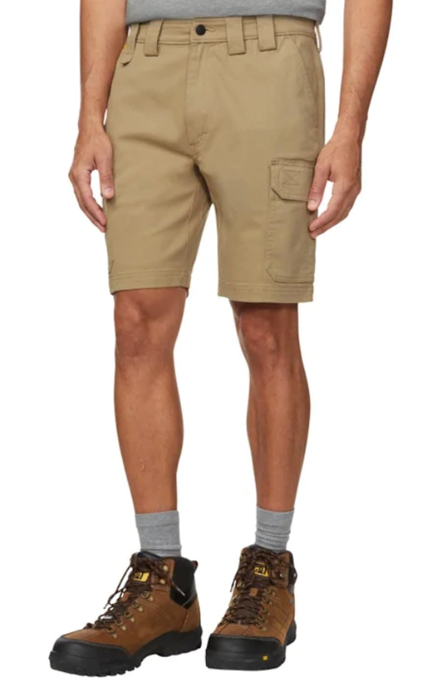 CAT Caterpillar Workwear Men's Cargo Flex Shorts (US, Numeric, 34, Regular, Regular, Tan) thumbnail 2