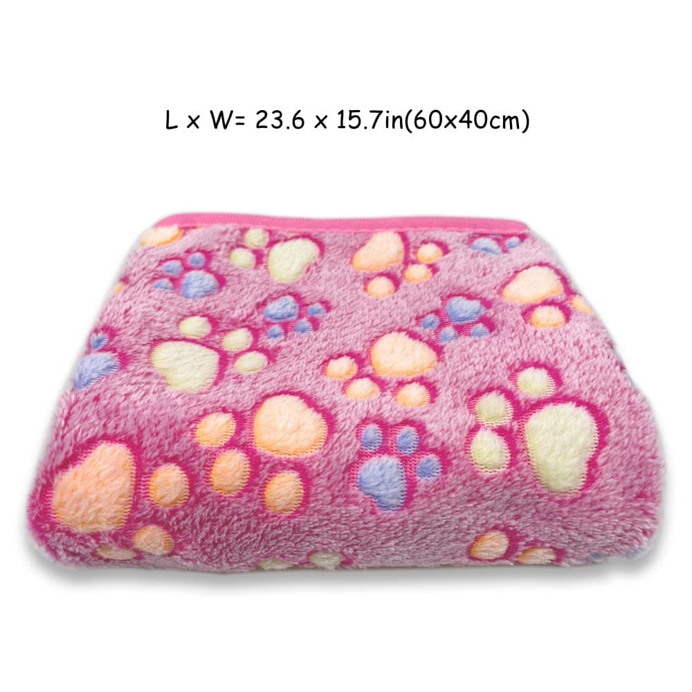 8 Pcs Fluffy Pet Blankets for Puppy Cat, Soft Snuggle Flannel 23.6" x 15.7" thumbnail 3