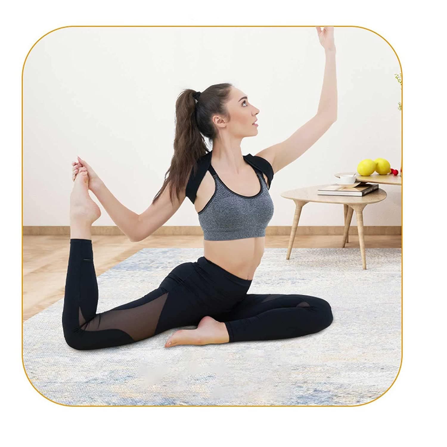 Posture Corrector for Women and Men,Adjustable Upper Back Brace, Breathable Back Support straightener, Providing Pain Relief from Lumbar, Neck, Shoulder, and Clavicle, Back. (1) thumbnail 4