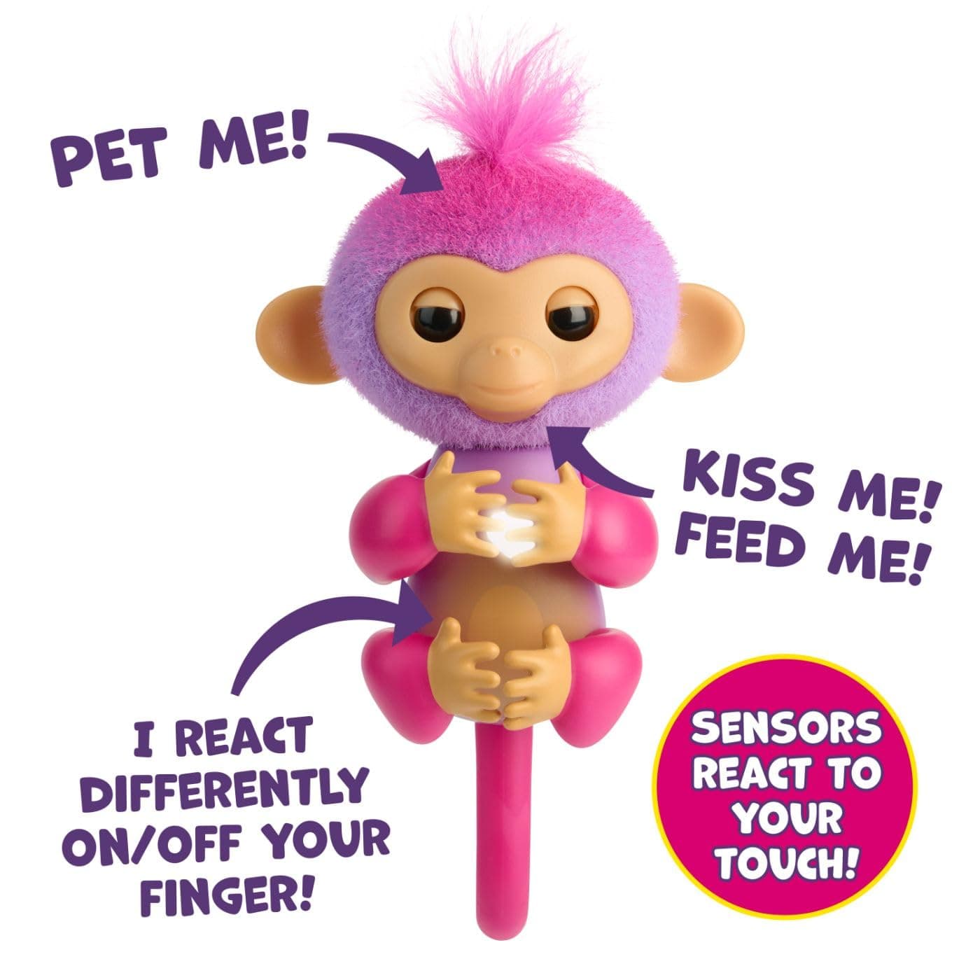 Fingerlings 2.0 Monkey Purple Charli thumbnail 4