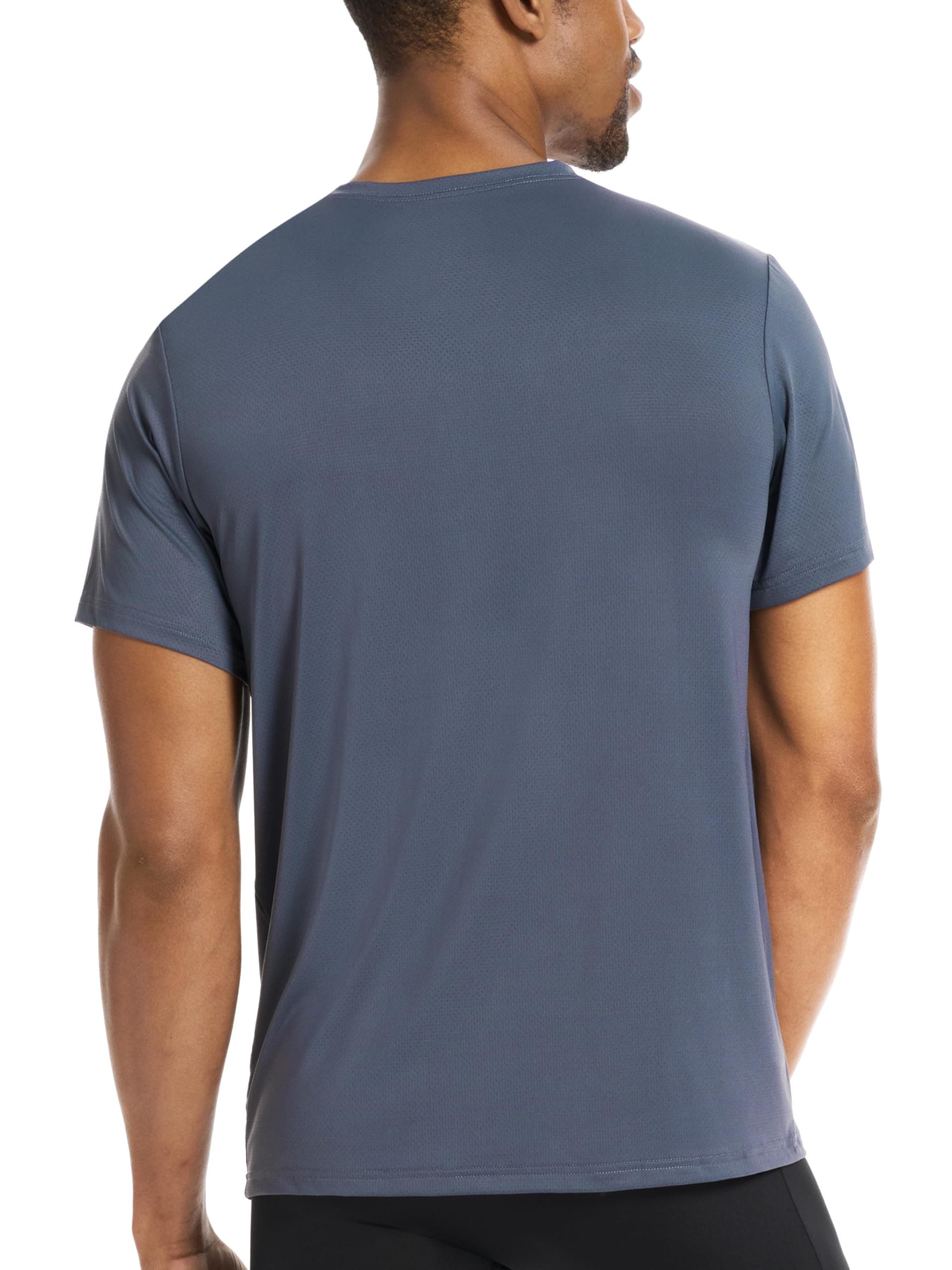 Puma Men's 360 Cool Mesh Crew Neck Tee Shirt, Grey, Medium thumbnail 3