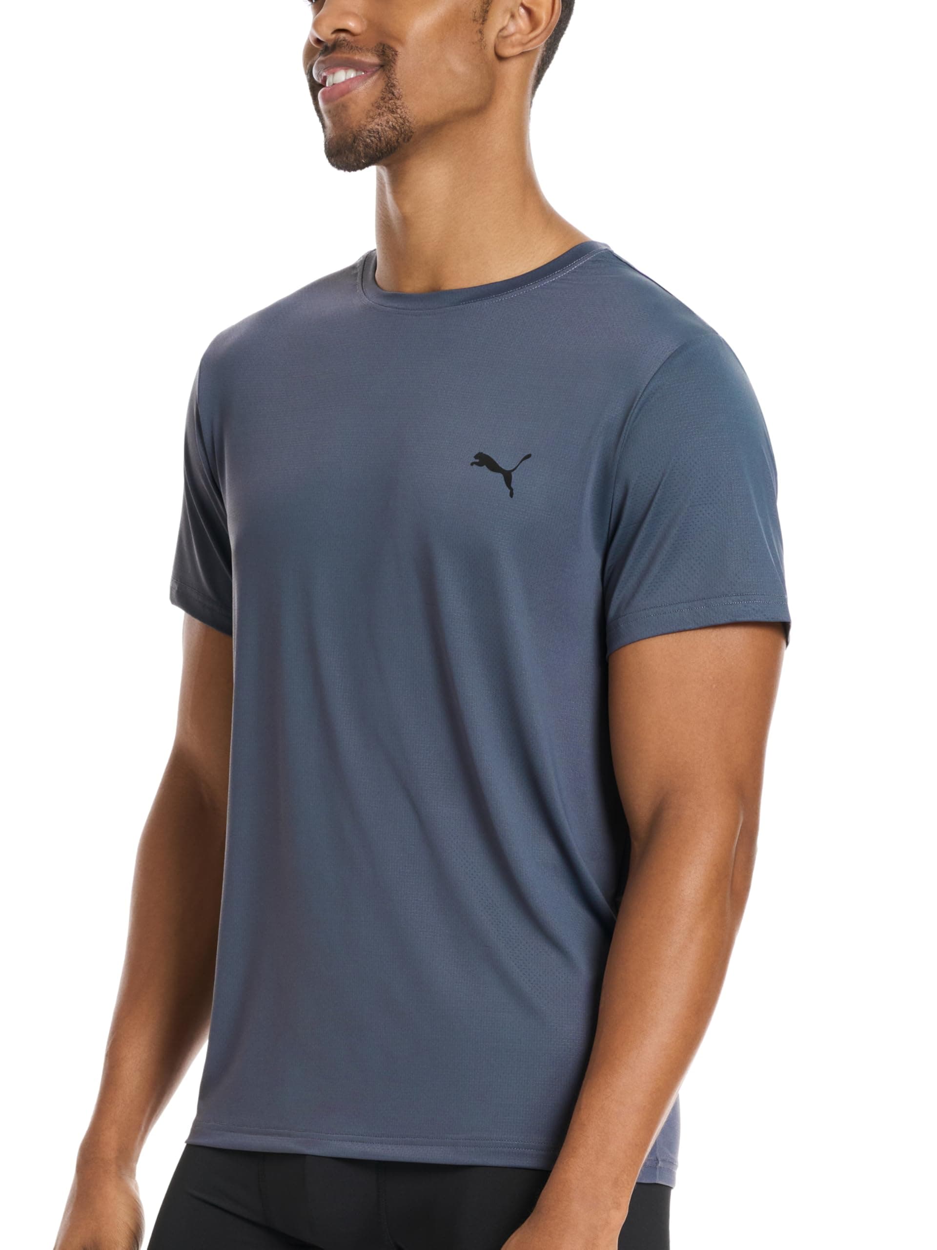 Puma Men's 360 Cool Mesh Crew Neck Tee Shirt, Grey, Medium thumbnail 2
