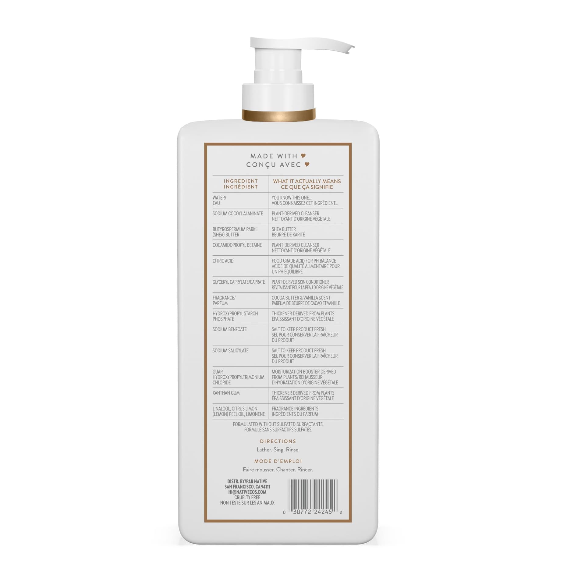 Native Coconut & Vanilla Moisturizing Vegan Conditioner, Clean, Sulfate, Paraben and Silicone Free - 16.5 fl oz thumbnail 4