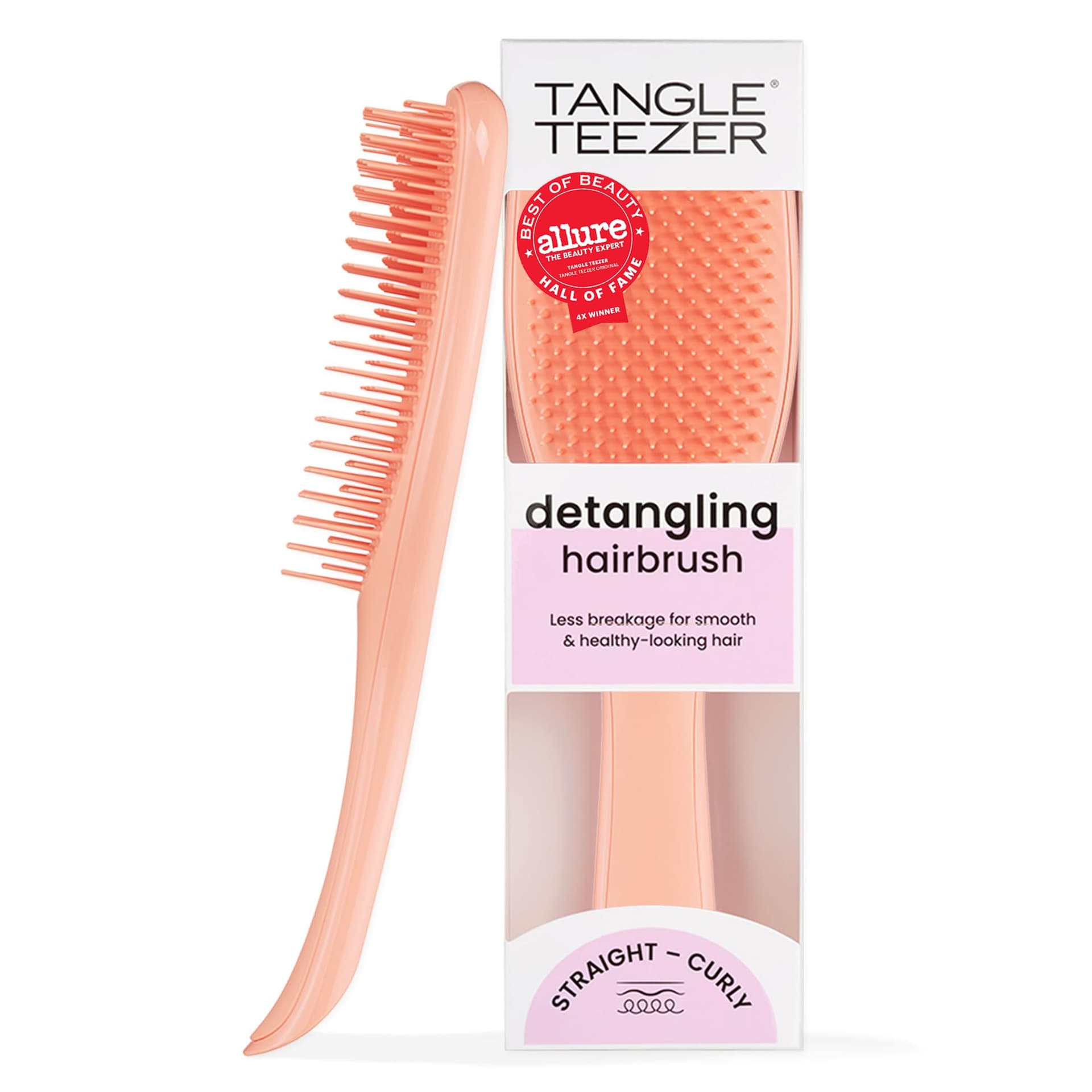 Tangle Teezer Ultimate Detangler Brush for Wet & Dry Hair, Eliminates Knots & Reduces Breakage for All Hair Types, Baby Pink & Mint