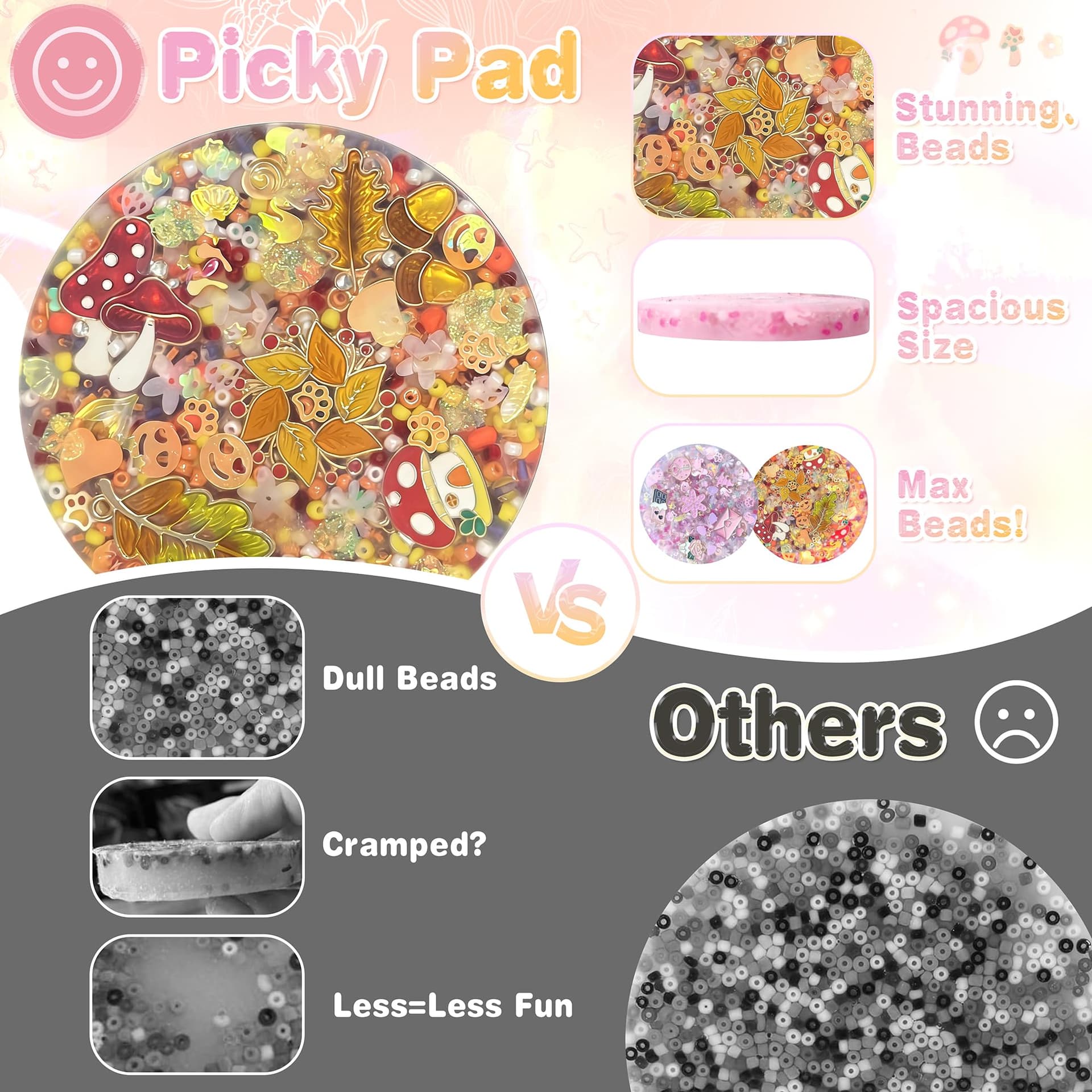 Picky Pad 2 Pack -Skin Picking Fidget Toys for Dermatillomania, Trichotillomania Fidget Toys,Durable Picky Fidget Pad, Picking Pads for Anxiety & ADHD in Adults thumbnail 4