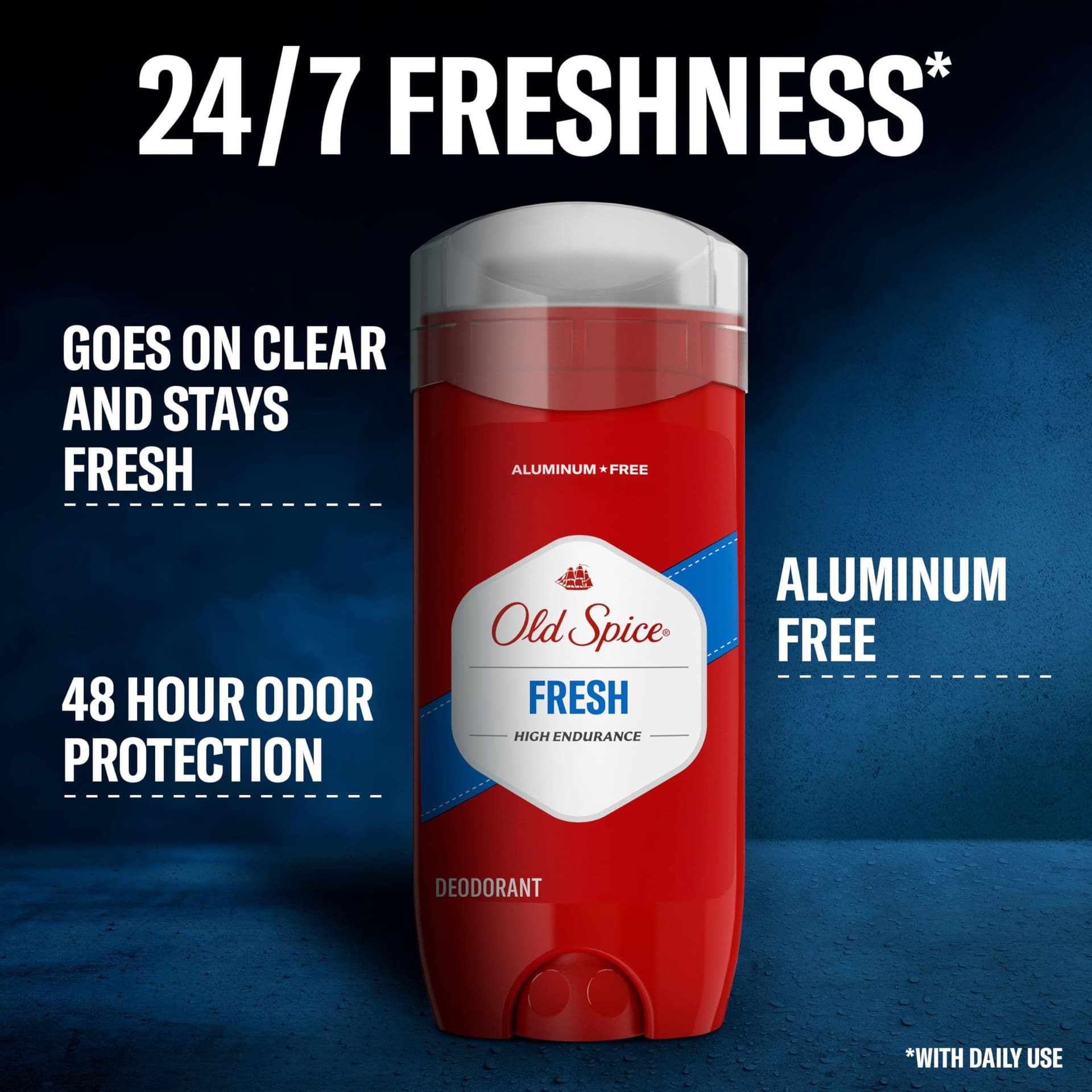 Old Spice High Endurance Deodorant for Men, Aluminum Free, 48 Hour Protection, Fresh Scent, 107 g thumbnail 3