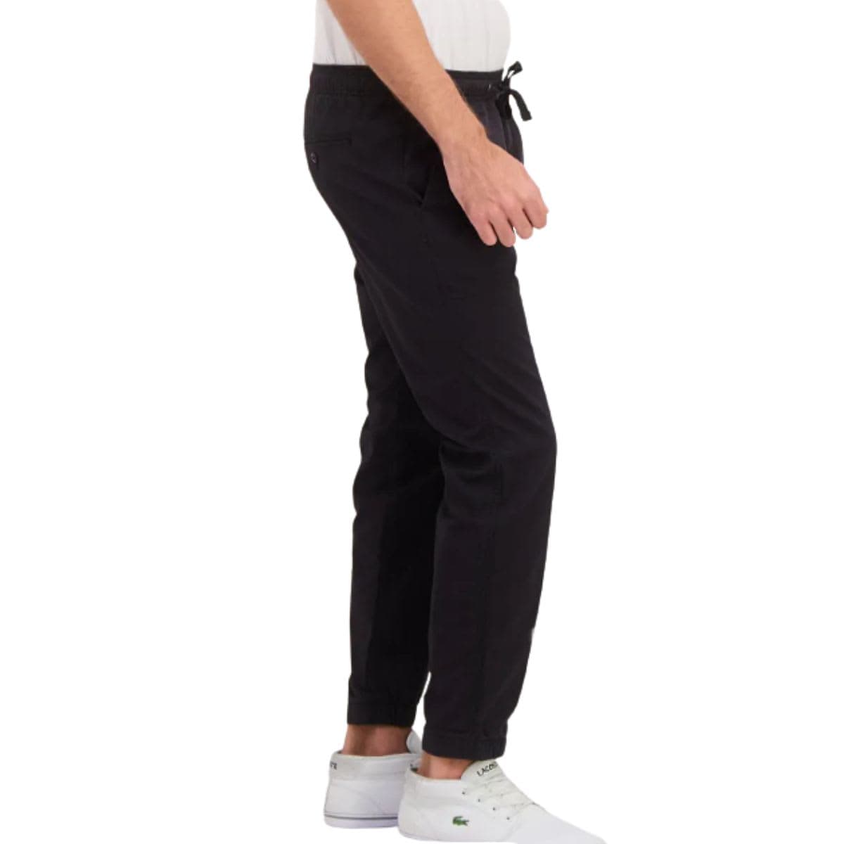 GAP Men Regular Fit Plain Jogger Pants, Black thumbnail 3