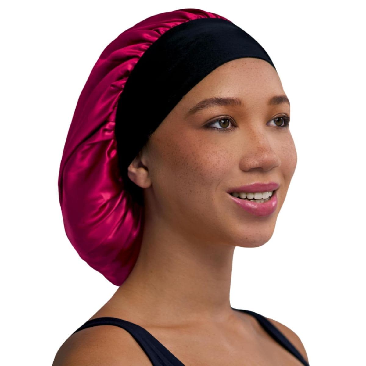 Firstline Firstline evolve fuchsia satin wide edge bonnet, Pink thumbnail 4