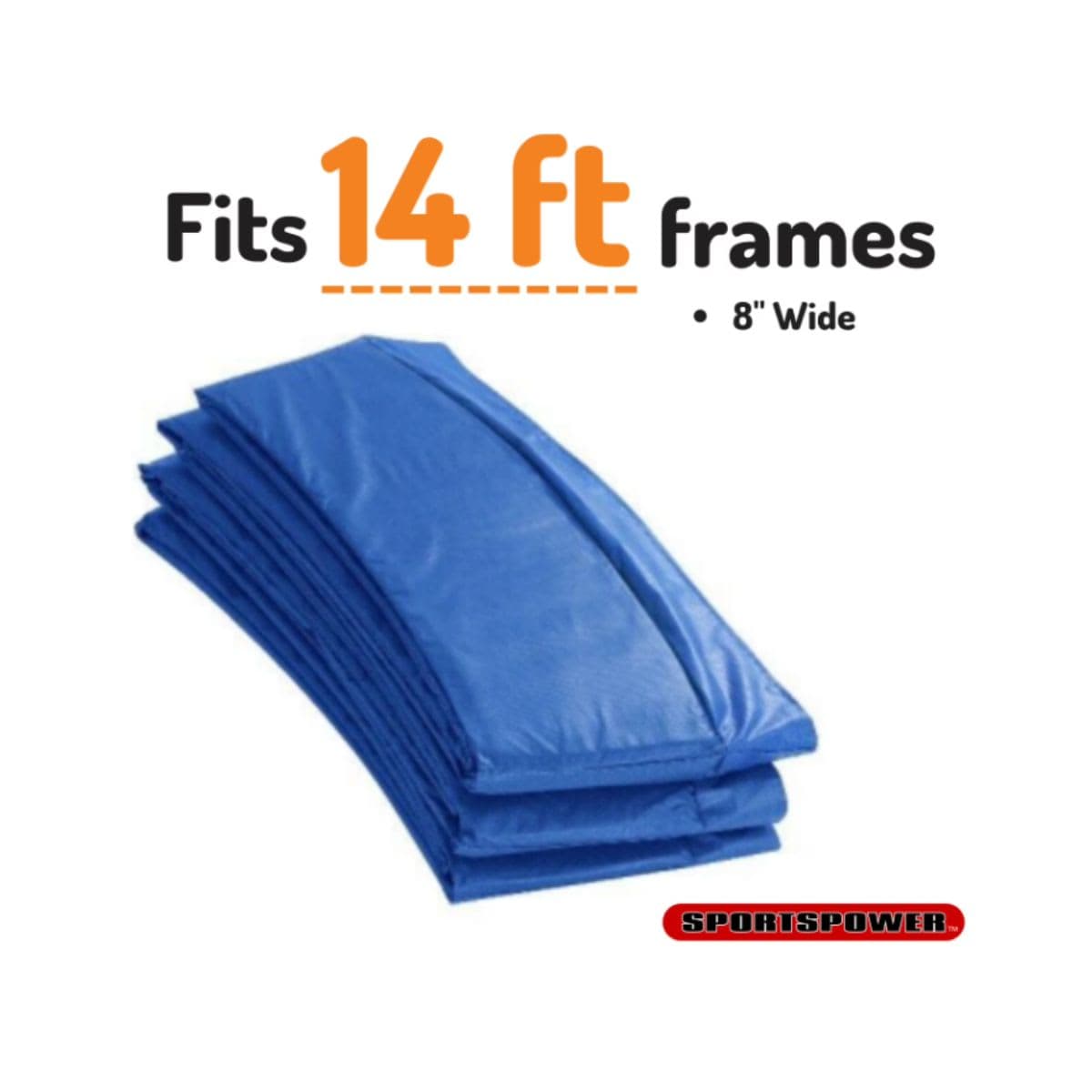 FT-2408Trampoline Round Frame Pad for 14ft Sportspower 8" Wide Blue -OEM Equipment thumbnail 3