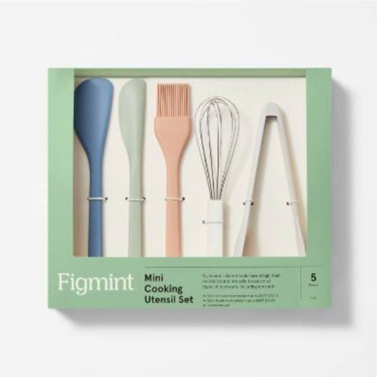 Figmint Silicone Mini Kitchen Utensil Set of 5 thumbnail 4