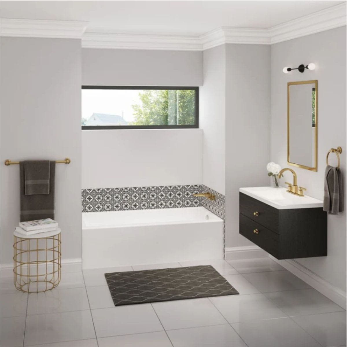 MAAX Bosca Access 60L x 30W x 16H Acrylic Alcove Bathtub with Certified Anti-Slip Floor & Above thumbnail 2