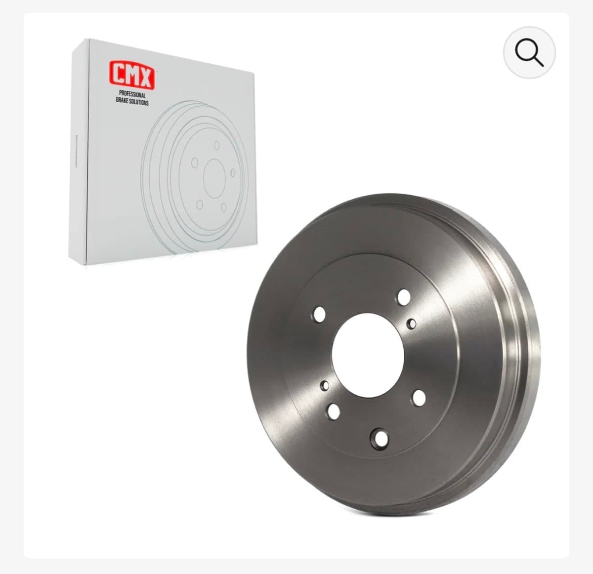 Rear brake drum pair - TRQ Driver & Passenger Sides