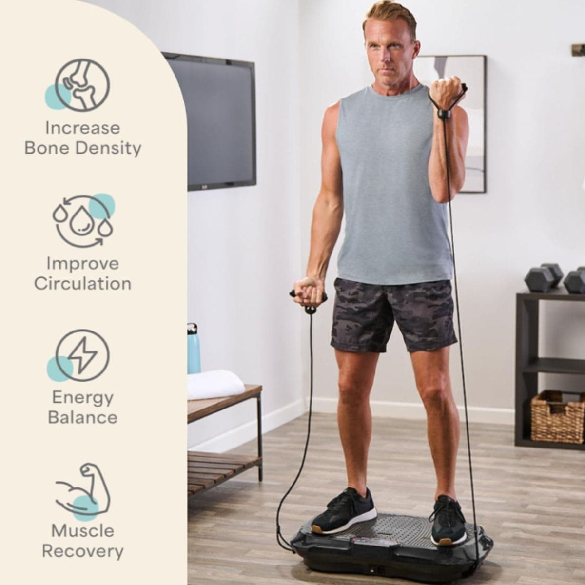 Vibration Plate Exercise Machine - LifePro Black thumbnail 3