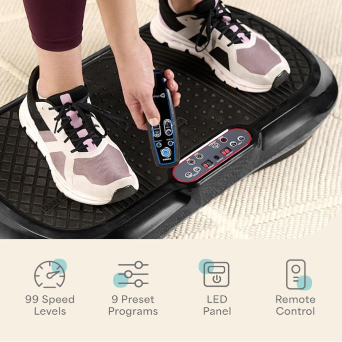 Vibration Plate Exercise Machine - LifePro Black thumbnail 5