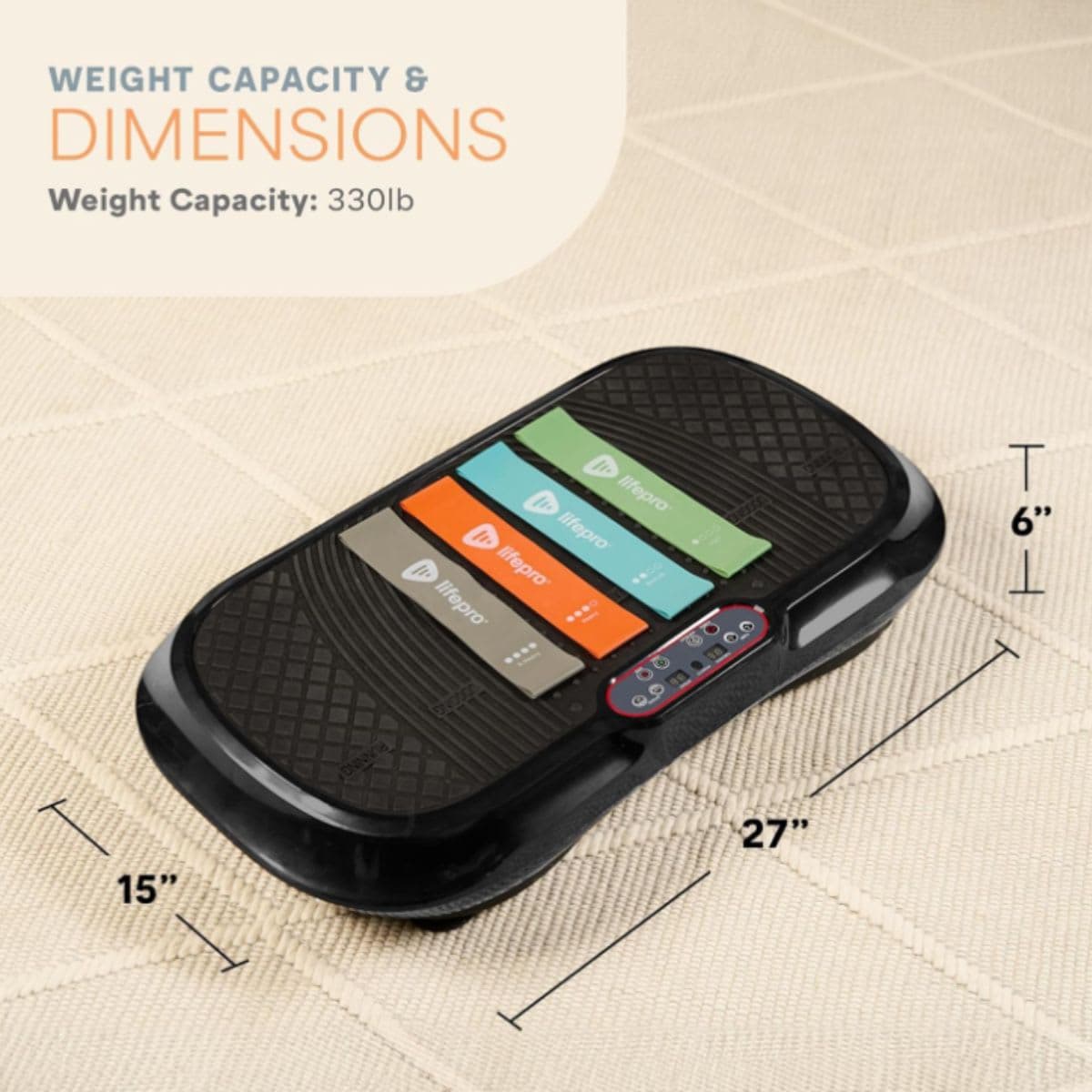 Vibration Plate Exercise Machine - LifePro Black thumbnail 6