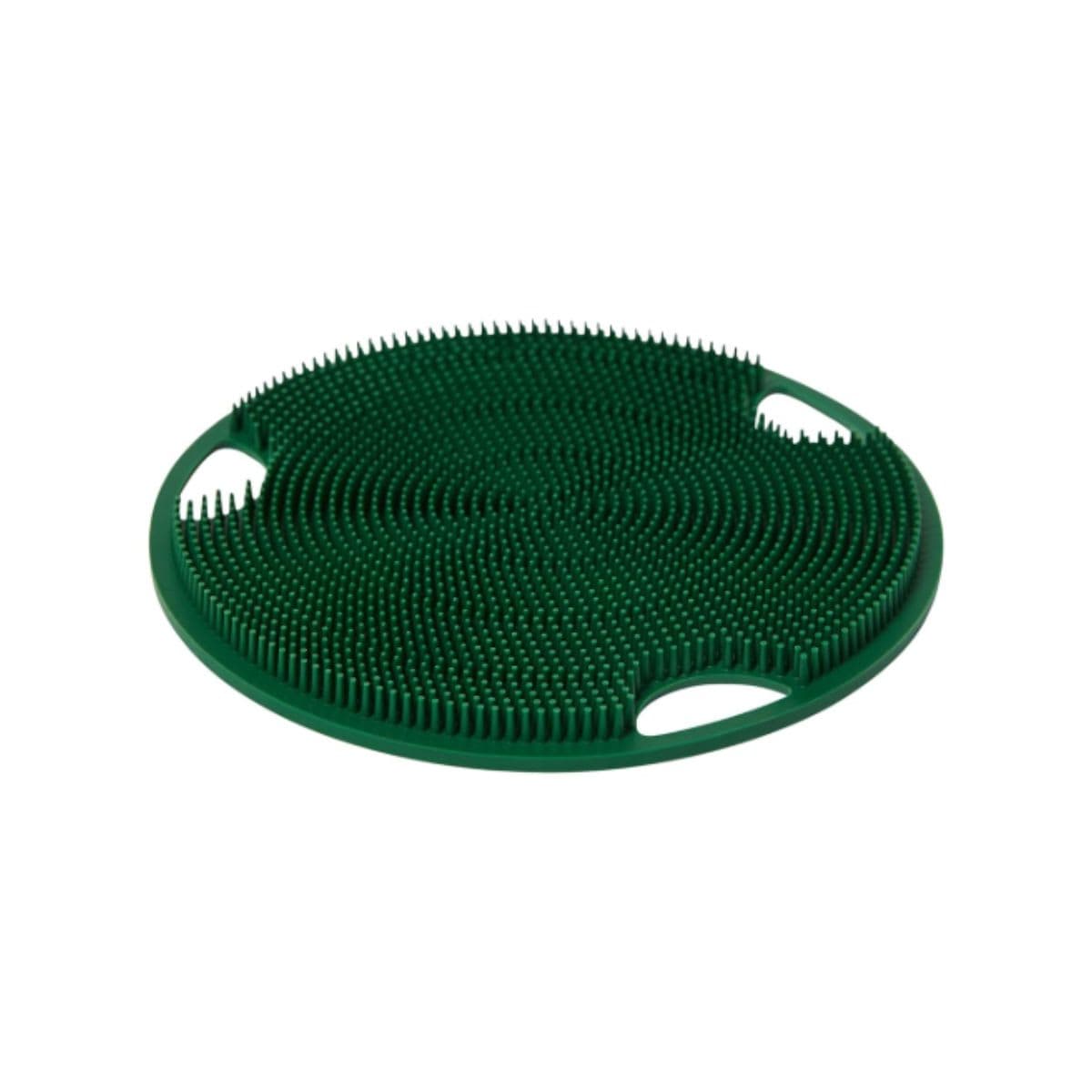 Boie USA Flat Body Scrubber - Hygienic, Exfoliating Loofah Alternative - Feels Like Silicone Scrubber Gentle on Sensitive Skin, Hypoallergenic, BPA- & Latex-Free, Made in The USA (Forest Green)