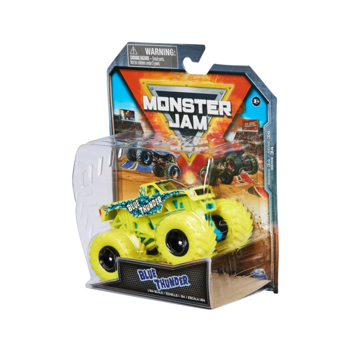 Monster Jam, Official Blue Thunder Monster Truck, Die-Cast Vehicle, 1:64 Scale, Kids Toys for Boys Ages 3 and up thumbnail 7