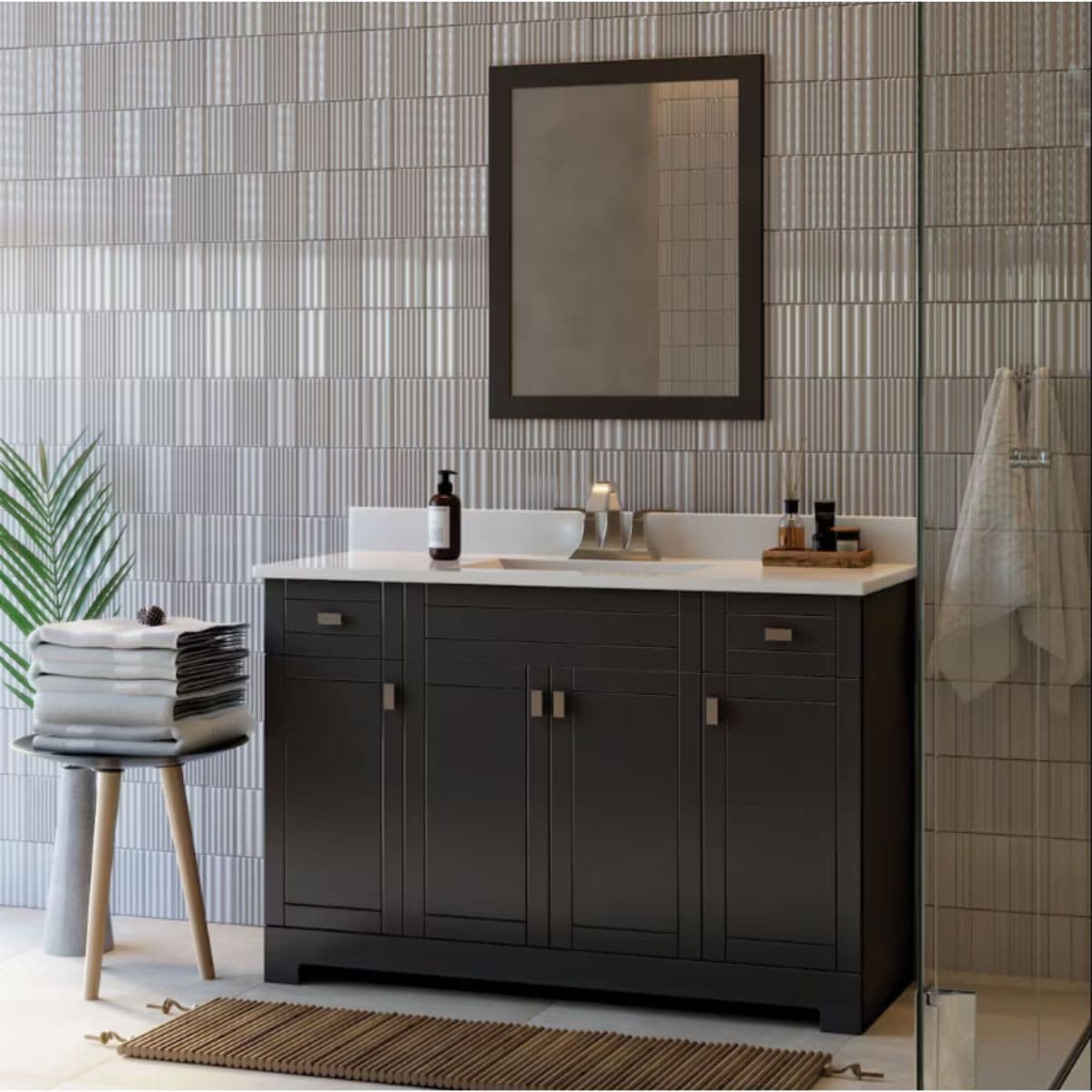 Magick Woods Essex 49-inch 19-inch Vanity Ensemble in Dark Chocolate thumbnail 2