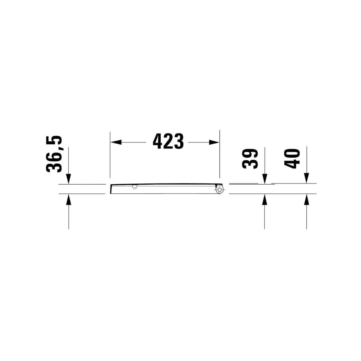 Front Toilet Seat - Duravit White Soft Close thumbnail 3