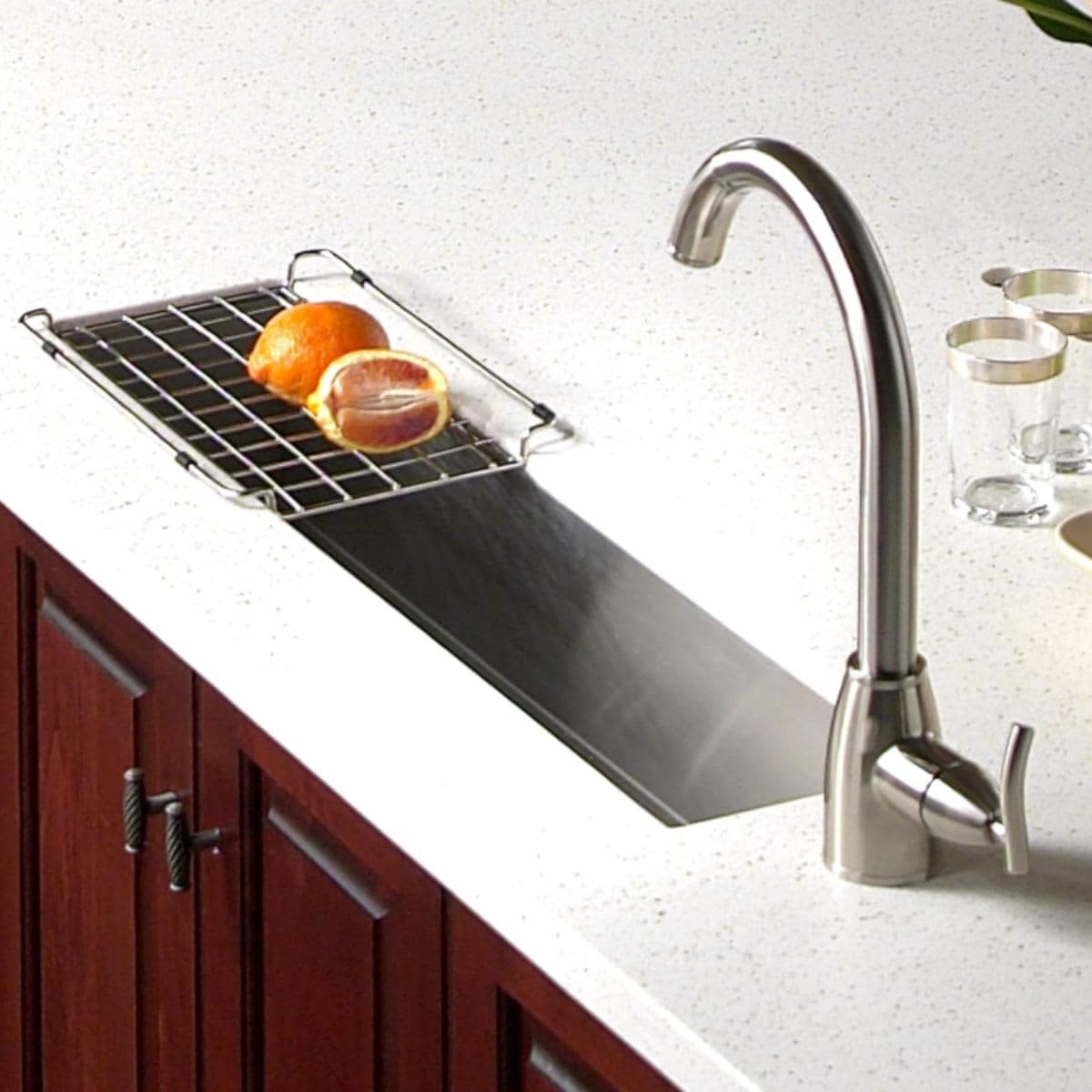 Houzer Contempo Undermount Stainless Steel Sink 30x6.5 Inch thumbnail 6