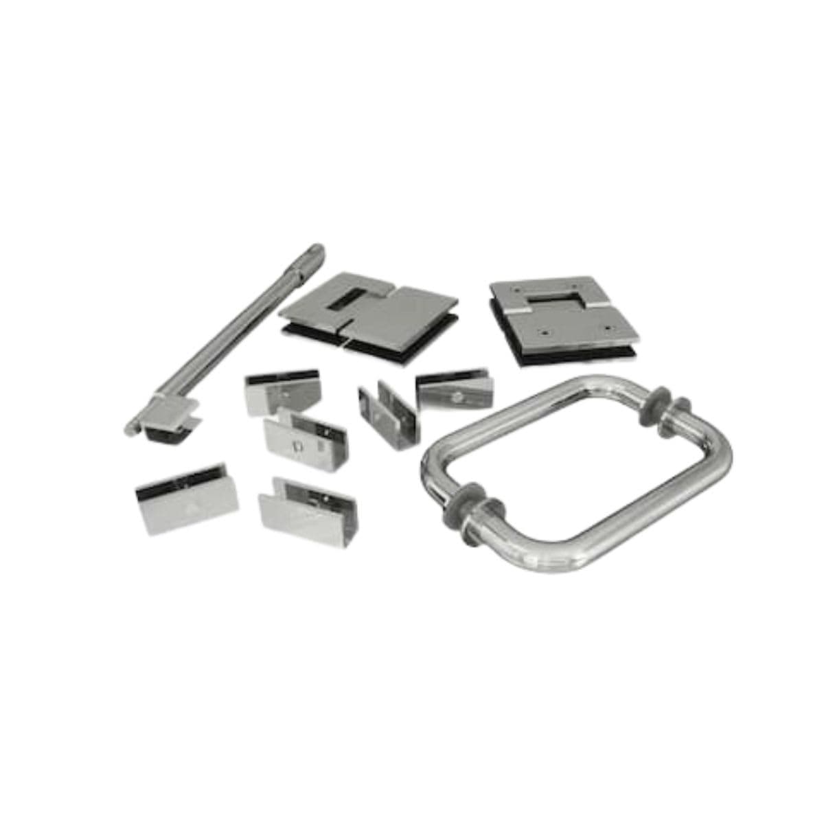 Glass Hinged Hardware - 78 Chrome