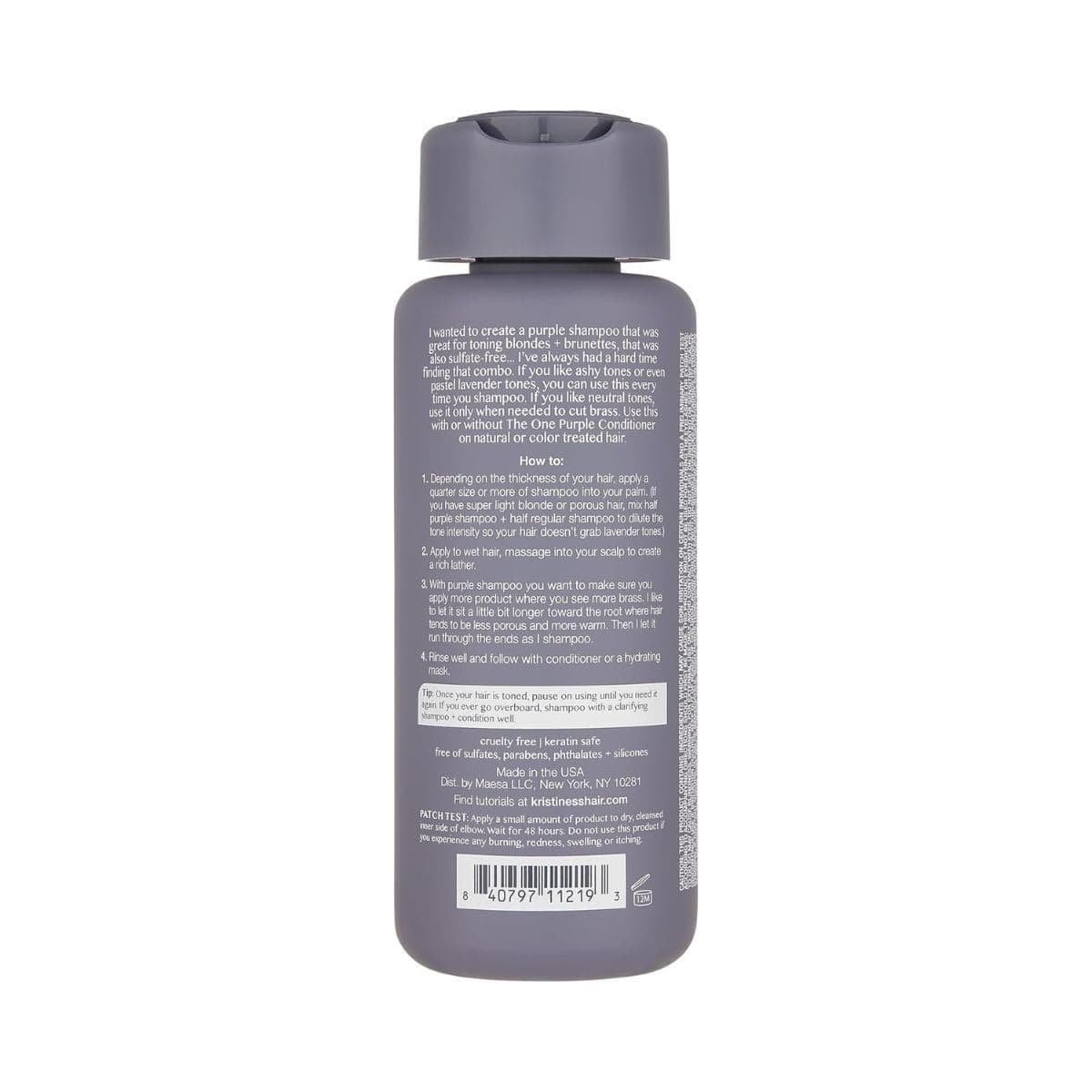 The One Purple Shampoo by Kristin Ess for Unisex - 10 oz Shampoo thumbnail 2