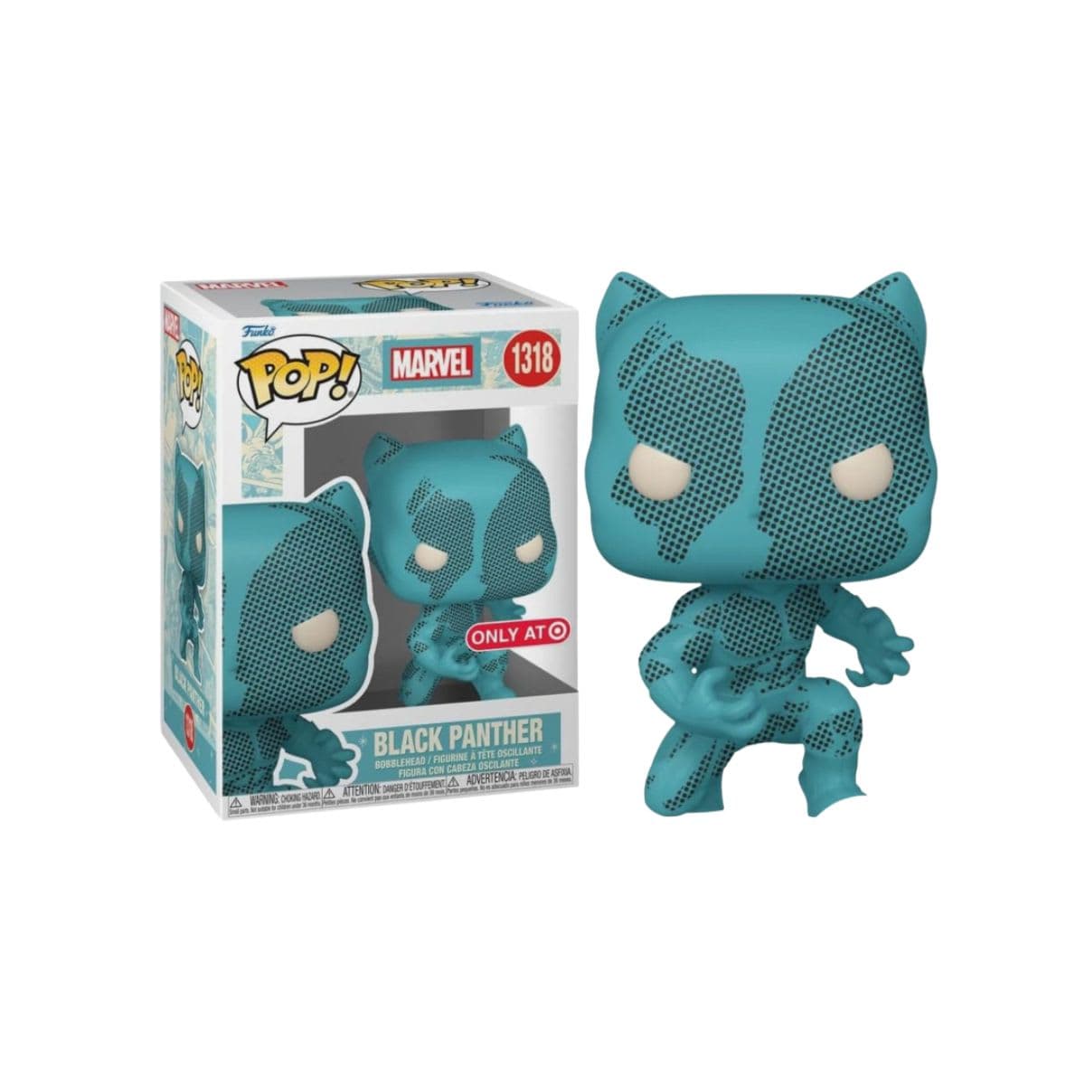 Funko Pop! Marvel: Retro Reimagined - Black Panther (Exclusive) #1318 thumbnail 2