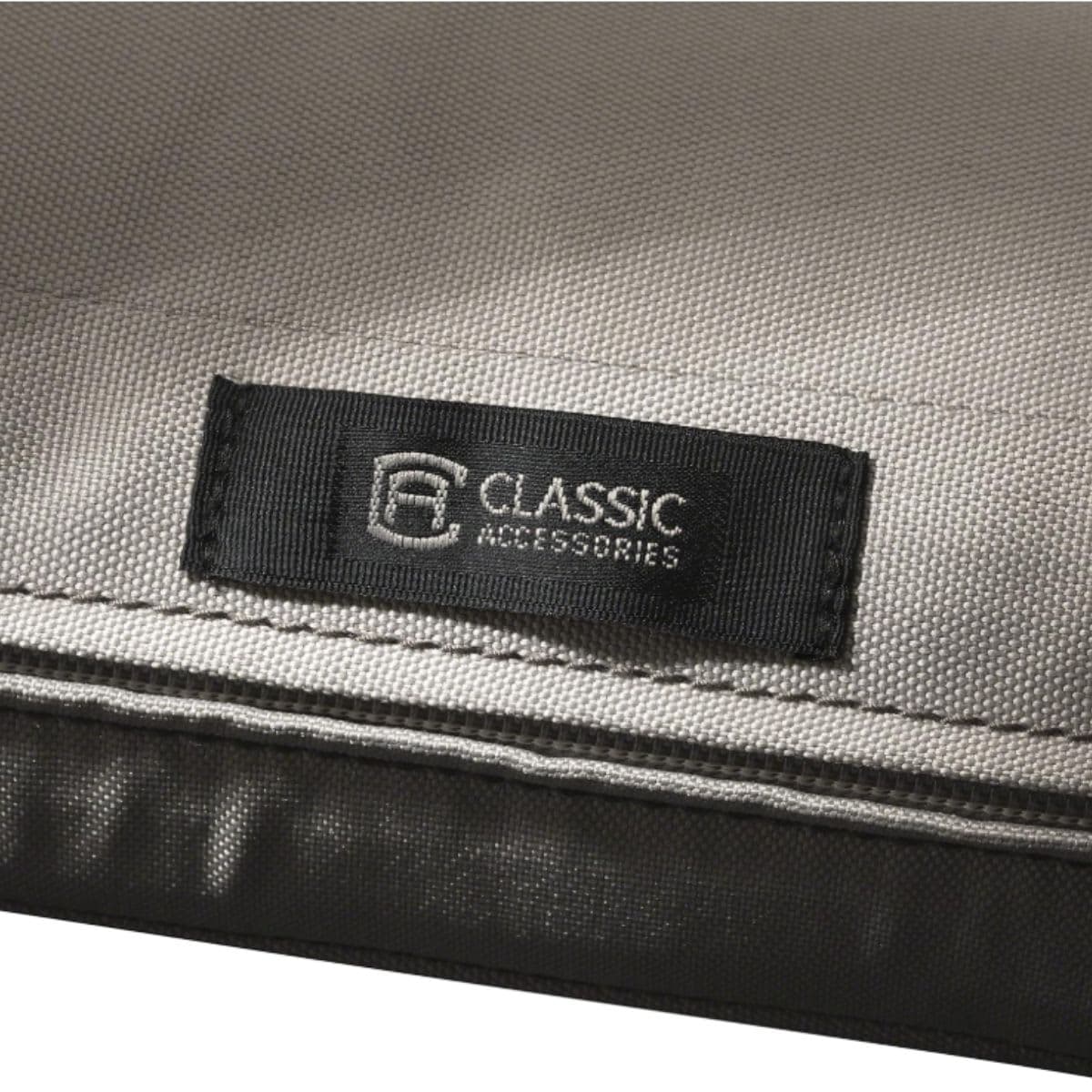Classic Accessories Ravenna Water-Resistant Patio Chair Seat Cushion, 18 x 18 x 2 Inch, Mushroom, Patio Furniture Cushions thumbnail 8