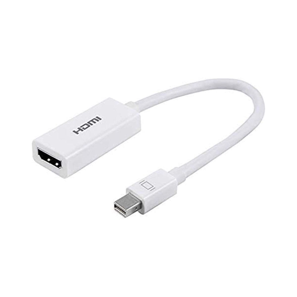 Philips Mini DisplayPort to HDMI Adapter, Unidirectional, Audio and Video, Full HD 1080p, 4K Ultra HD, Slim Compact Portable Design, White Cable, for All Brands, SWV9200F/27 — image 1