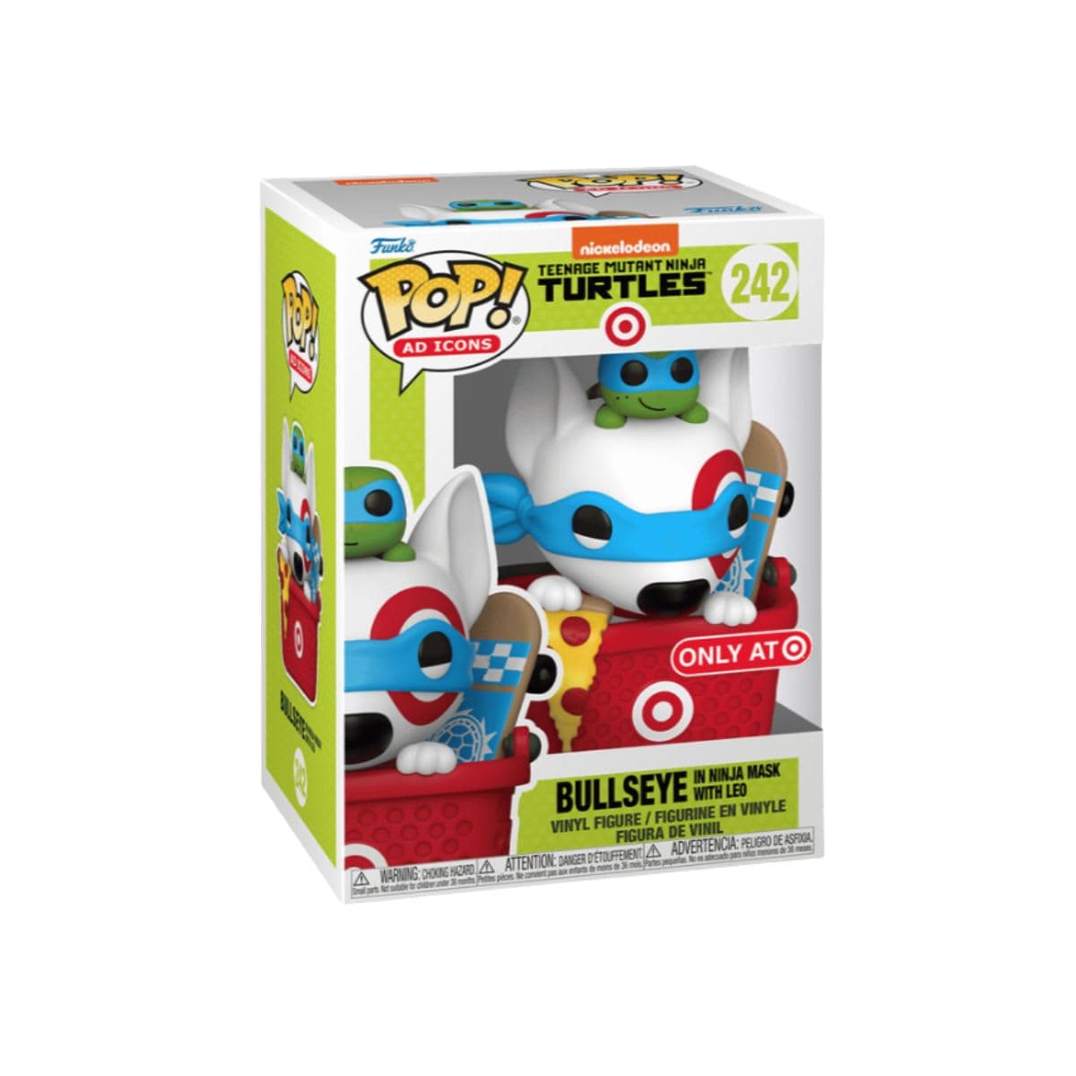 Funko POP Ad Icons TMNT Bullseye in Ninja Mask with Leo Plush 242 Vinyl Figure thumbnail 2