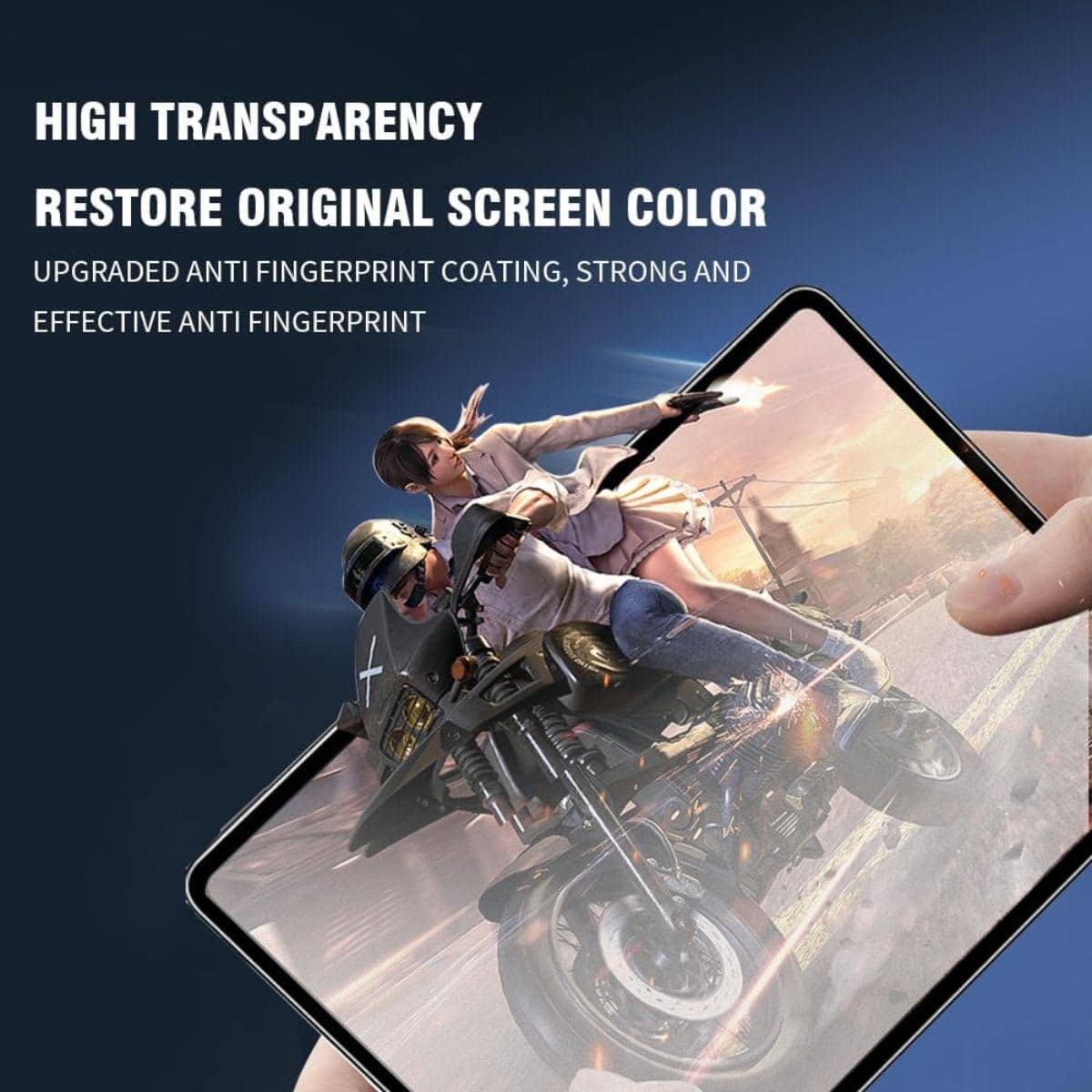 Junfire [2Packs] iPad Pro 12.9 inch (6th/5th/4th/3rd Gen) Anti Blue Light Screen Protector, iPad 12.9-inch Tempered Glass Screen Protector with 9H Hardness/Bubble Free/Case Friendly/Anti Glare thumbnail 6