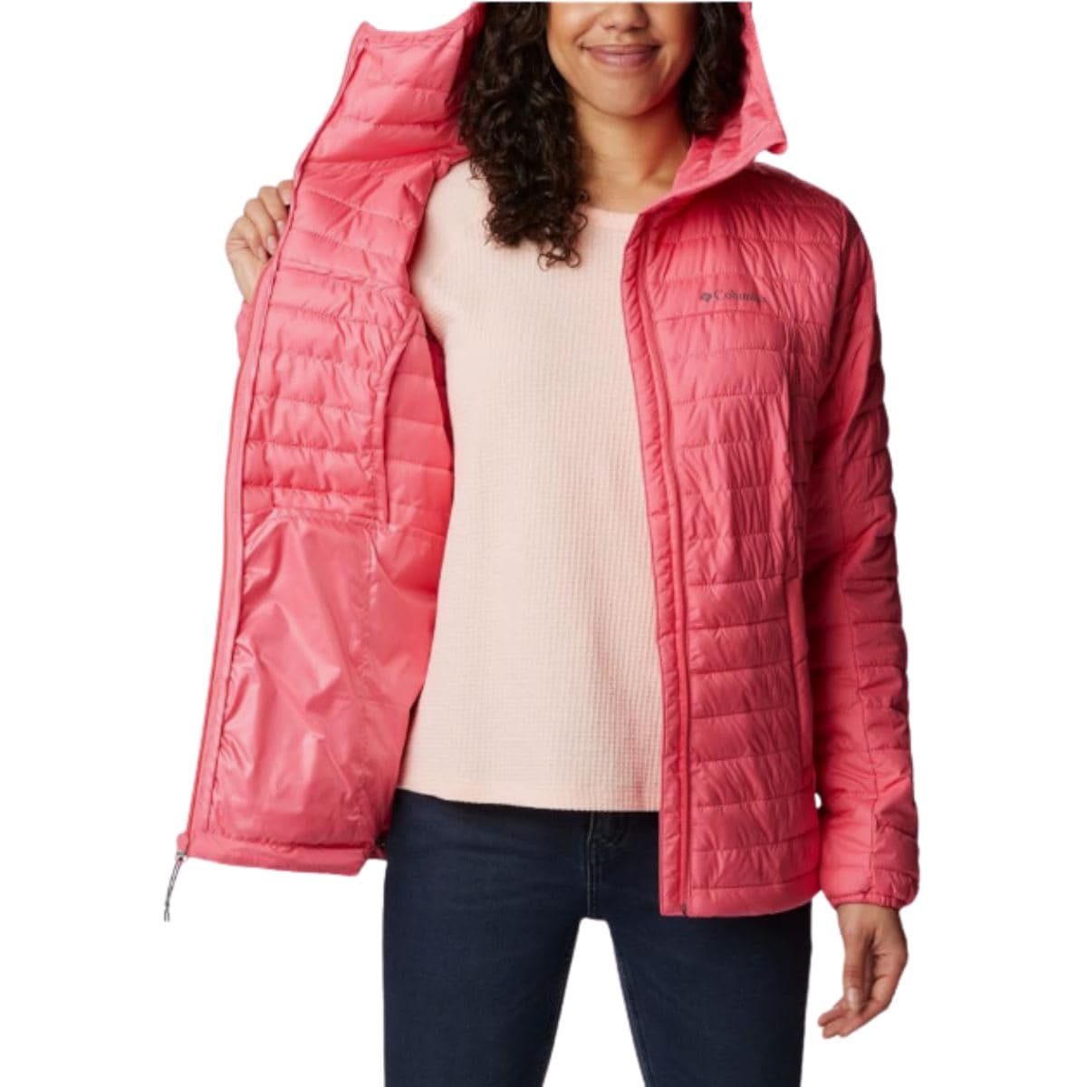 Columbia Womens Silver Falls Hooded Insulated Jacket, Camellia Rose, X-Small US thumbnail 5