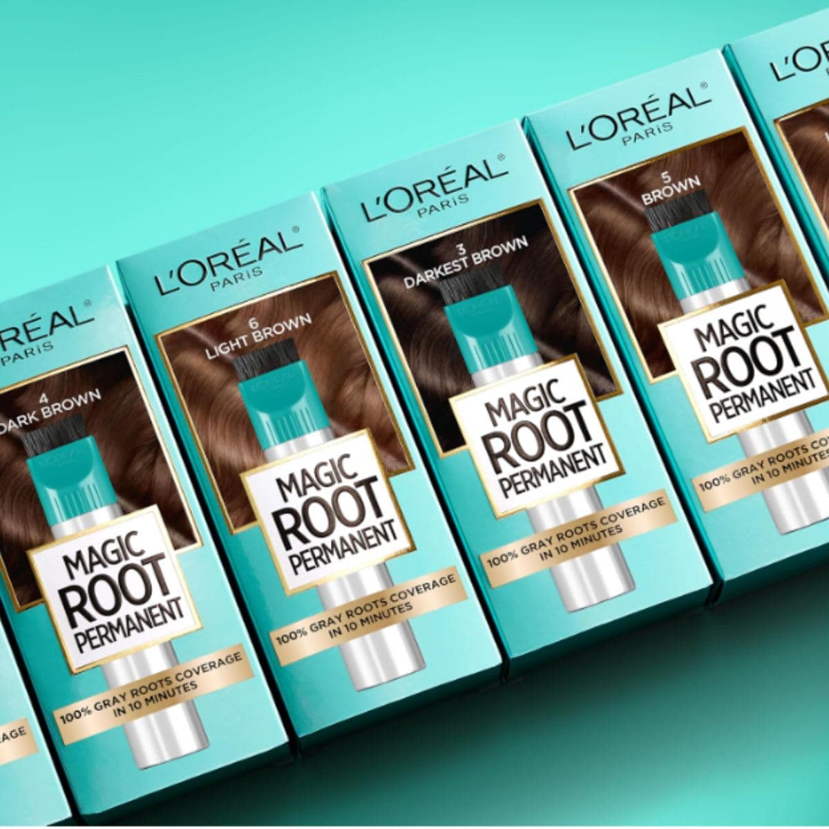 L'Oreal Paris Magic Root Permanent 10 Minute Root Touch Up, 4 Dark Brown, 100% Grey Coverage Hair Dye with with Quick Precision Applicator, 1 kit (Packaging May Vary) thumbnail 3