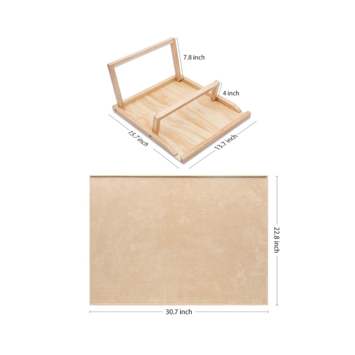 Becko Puzzle Board & Bracket Set/Wooden Puzzle Board Kit/Jigsaw Puzzle Plateau - with Puzzle Board Set for Up to 1000 Pieces thumbnail 2