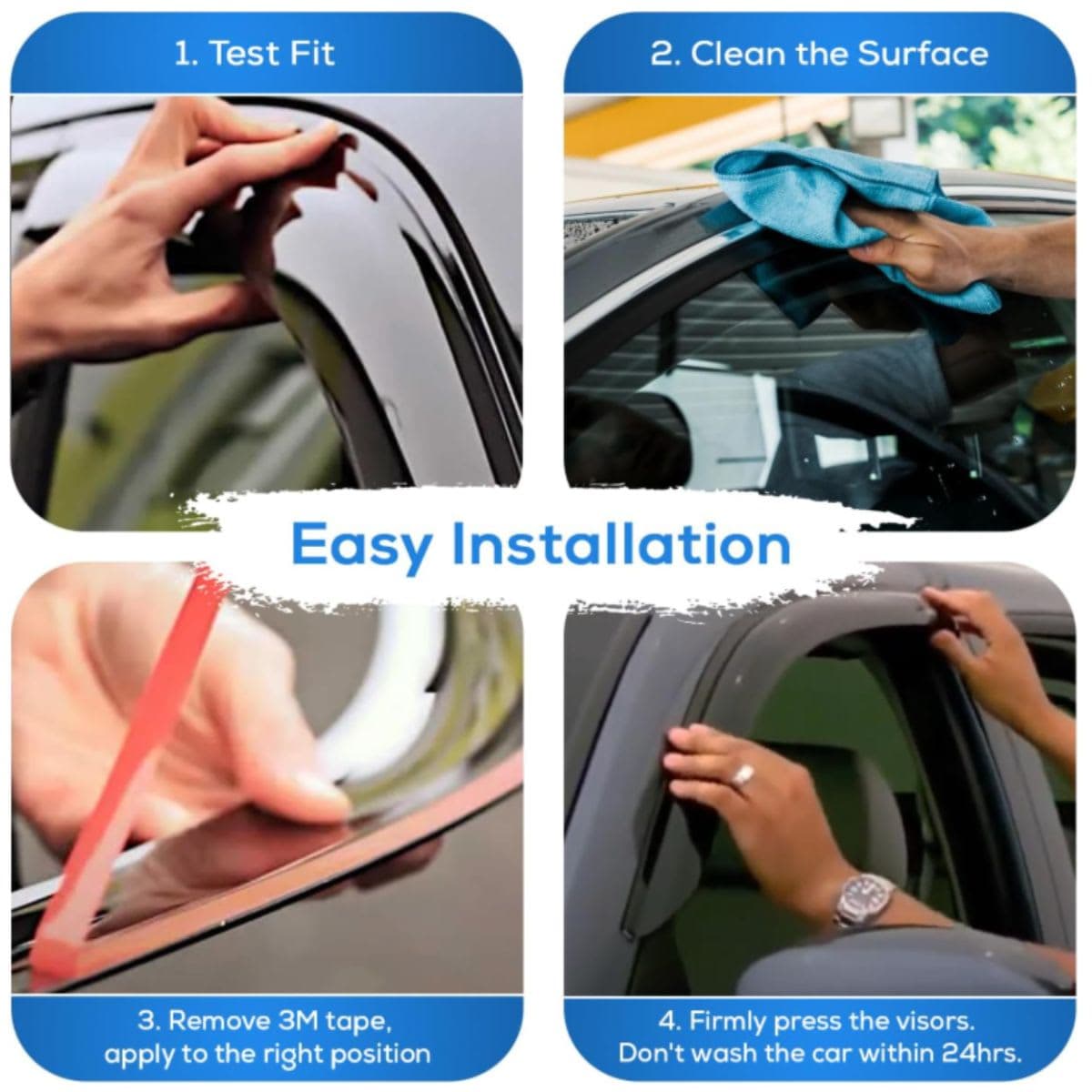 Window visor - Immortal Group Mercedes-Benz E-Class Sedan thumbnail 5