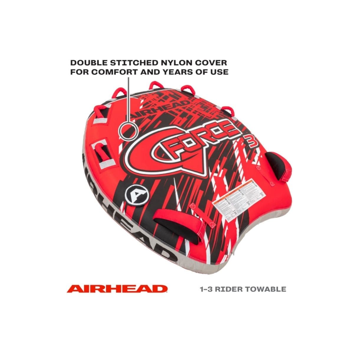 Airhead G-Force Towable Tube for Boating with 1-4 Rider Options thumbnail 2