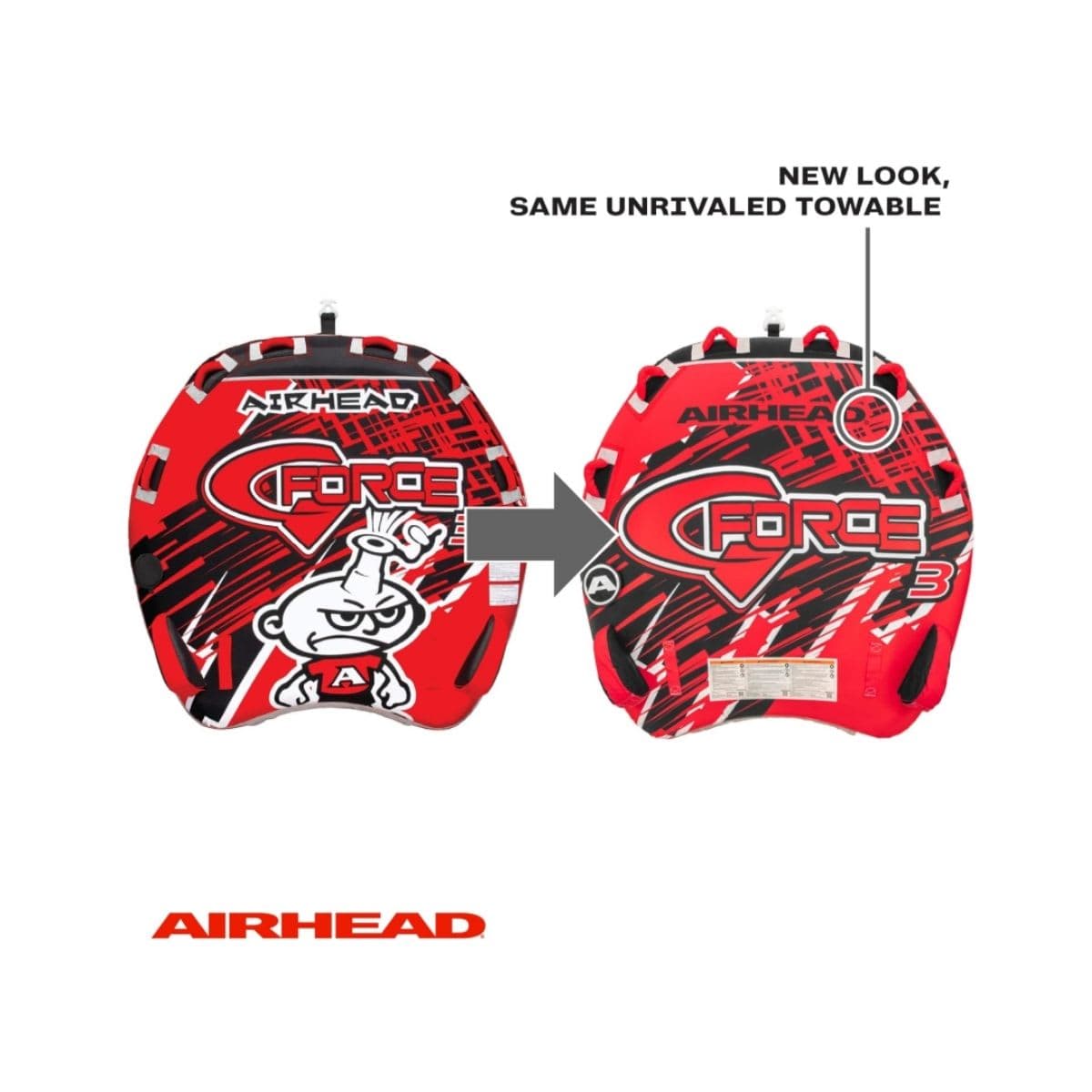 Airhead G-Force Towable Tube for Boating with 1-4 Rider Options thumbnail 3