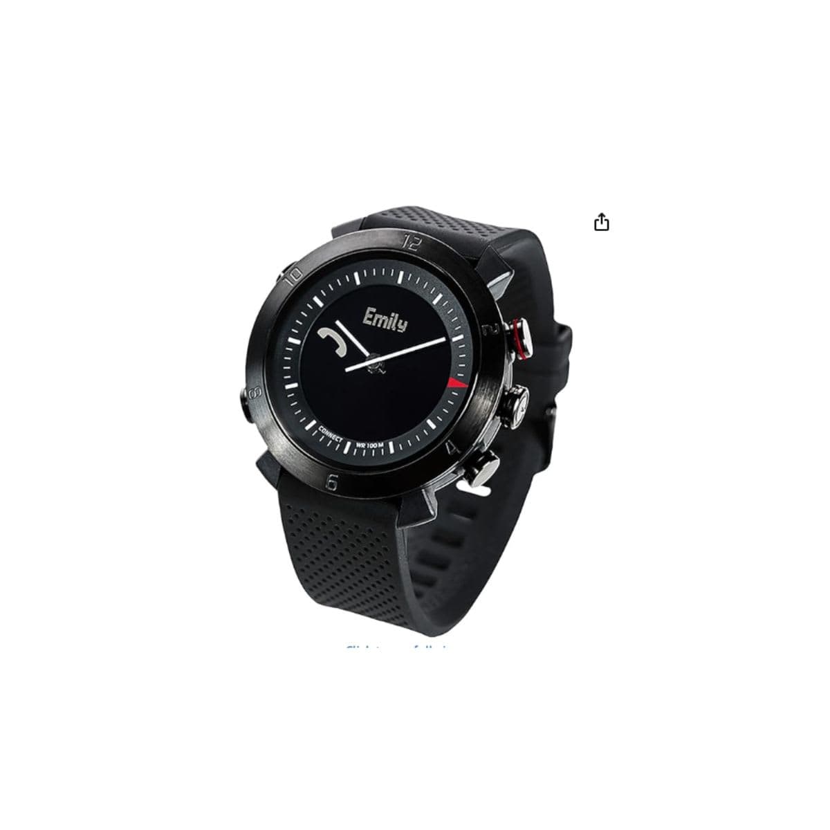 COGITO Classic Smart Bluetooth Connected Watch for Smartphones - Black Onyx