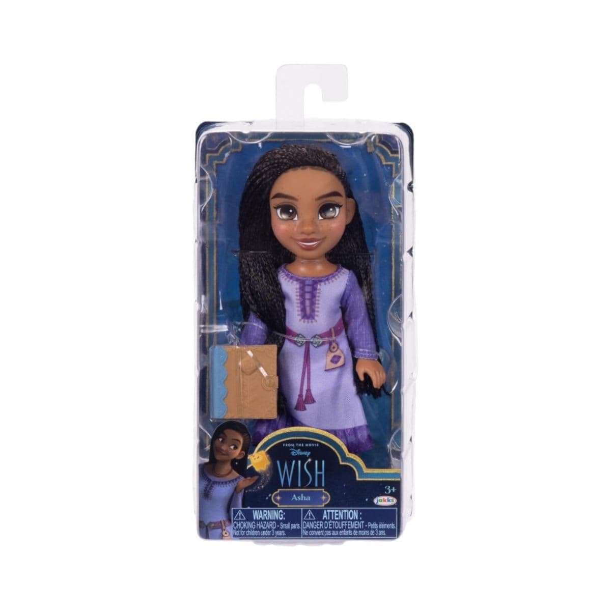 Disney Wish Asha Petite Doll 6 Inches Tall, Pocket Size with Authentic Movie Fashions thumbnail 4