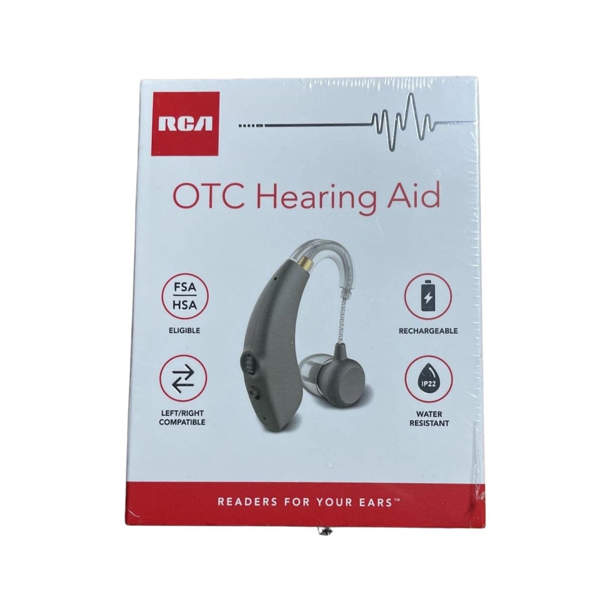RCA OTC Hearing Aid - Rechargeable - Right or Left Ear, 15-Hour Battery Life thumbnail 2