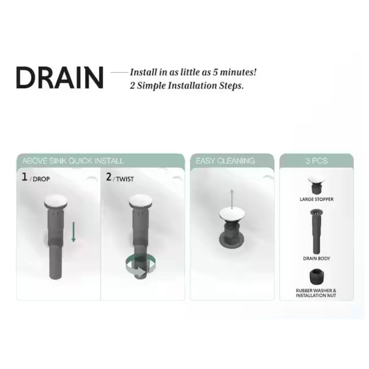 Widespread Bathroom Faucet - Brushed Nickel thumbnail 3
