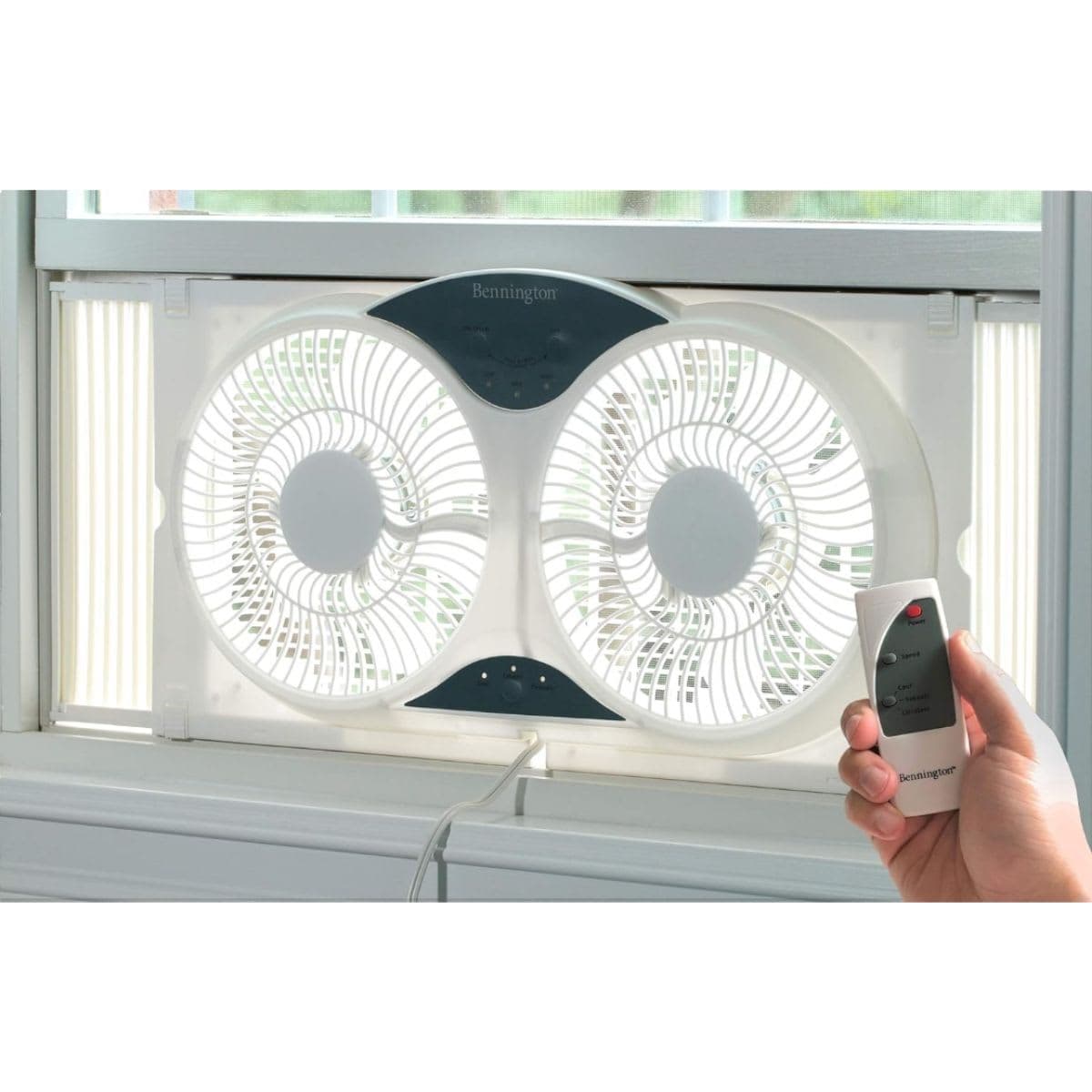 Reversible Window Fan - Portable Twin 9"
