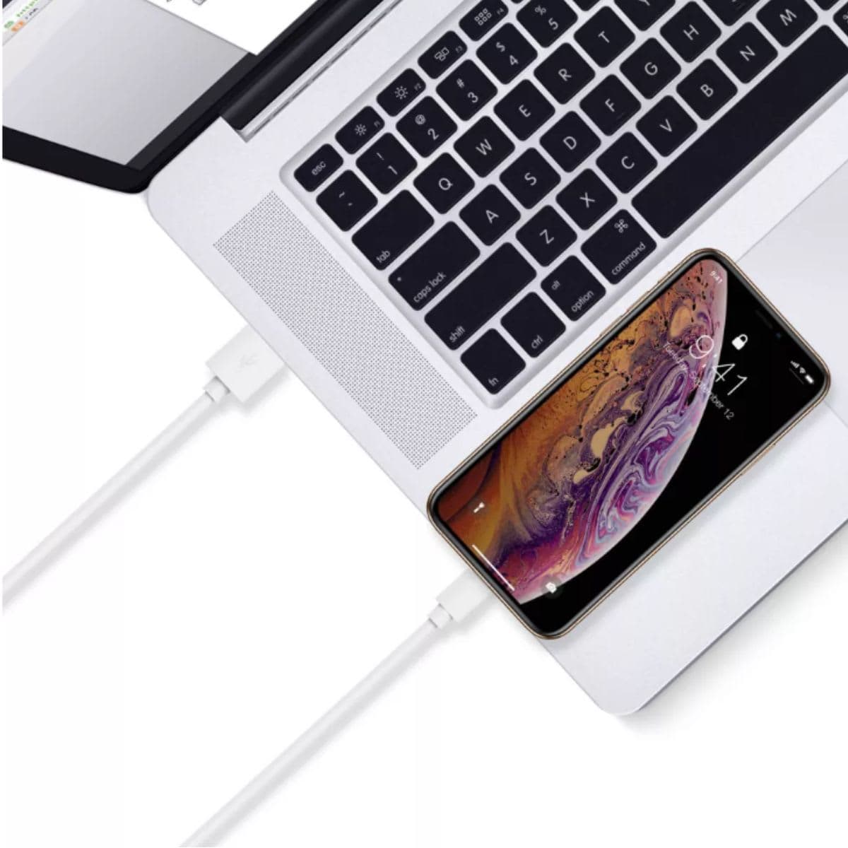 Just Wireless 6' TPU Lightning to USB-A Cable - White thumbnail 3