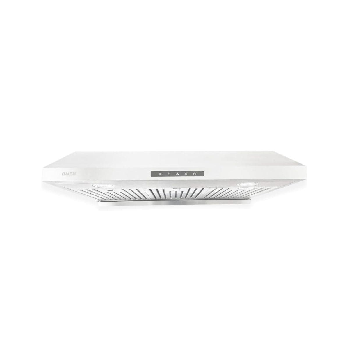 Kitchen Range Hood Fan - ONEX White Stainless Steel
