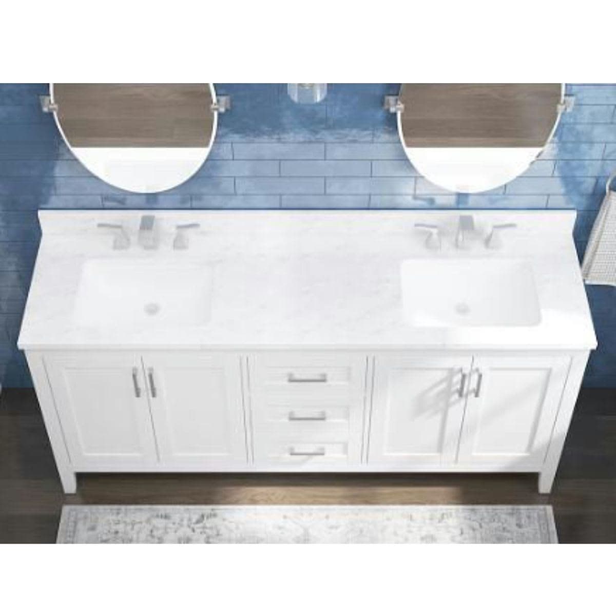 Home Decorators Collection 72-inch Ellia Vanity in White thumbnail 3
