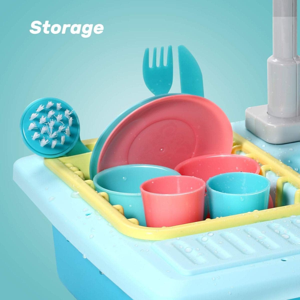 CUTE STONE Color Changing Kitchen Sink Toys, Children Heat Sensitive Electric thumbnail 7
