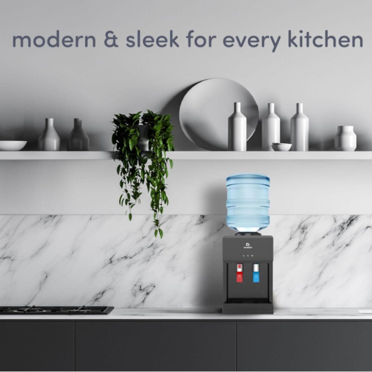 Countertop Water Cooler Dispenser - Avalon Black thumbnail 3