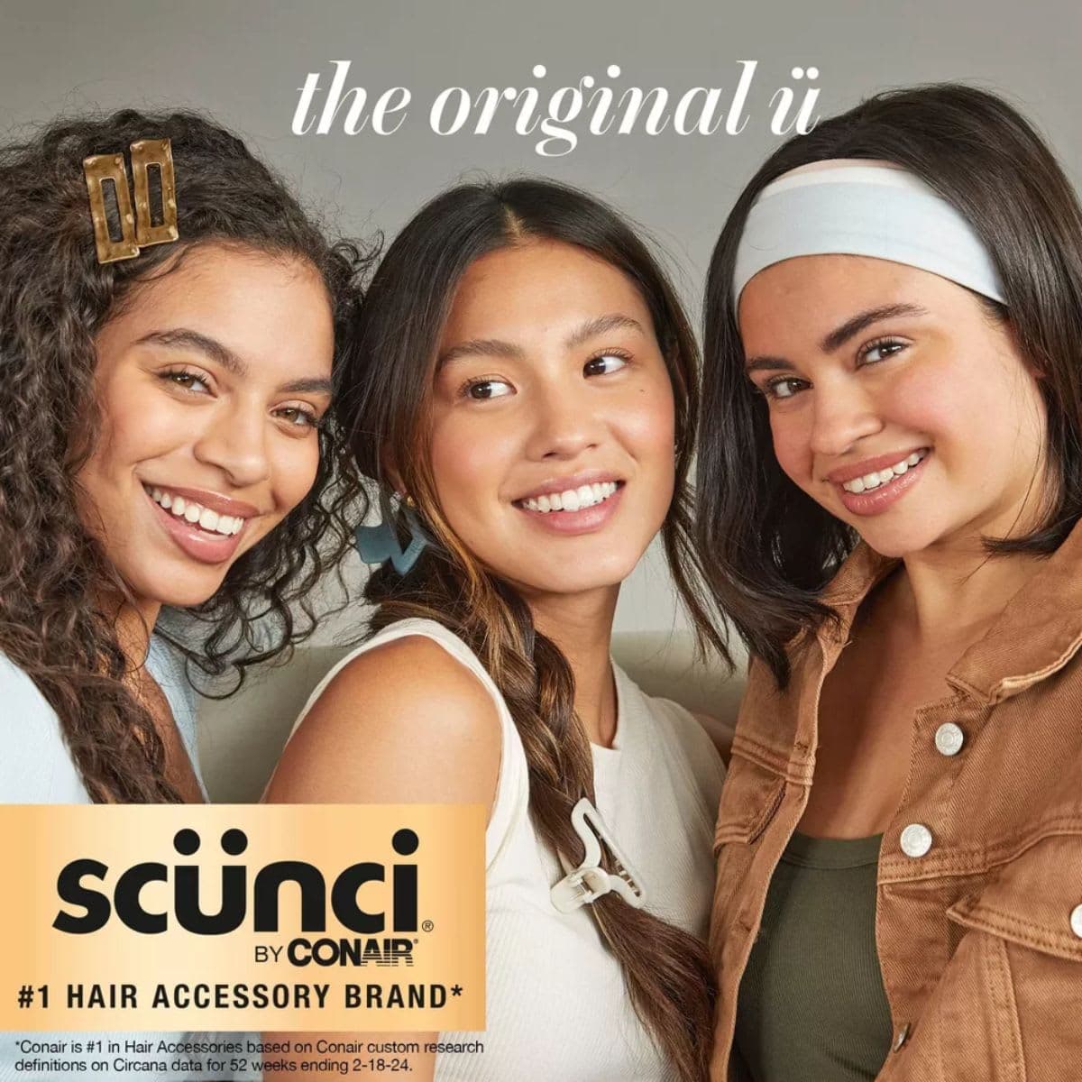 scunci No-Slip Grip Mini Claw Clips - Matte Tortoise/Black - All Hair - 6pcs thumbnail 7